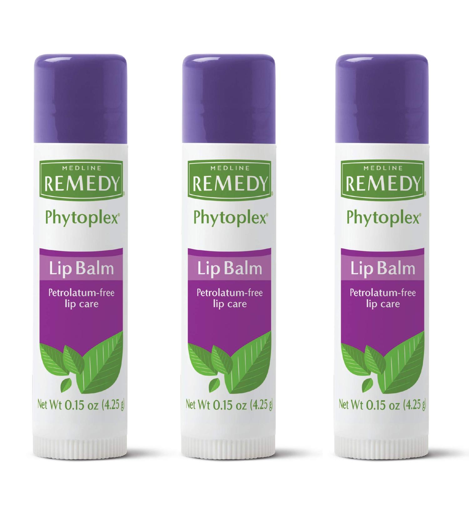 Medline Remedy Phytoplex Lip Balm - Moisturizing, Soothing, All Natural (3 Pack) - Buy Online on GoSupps.com