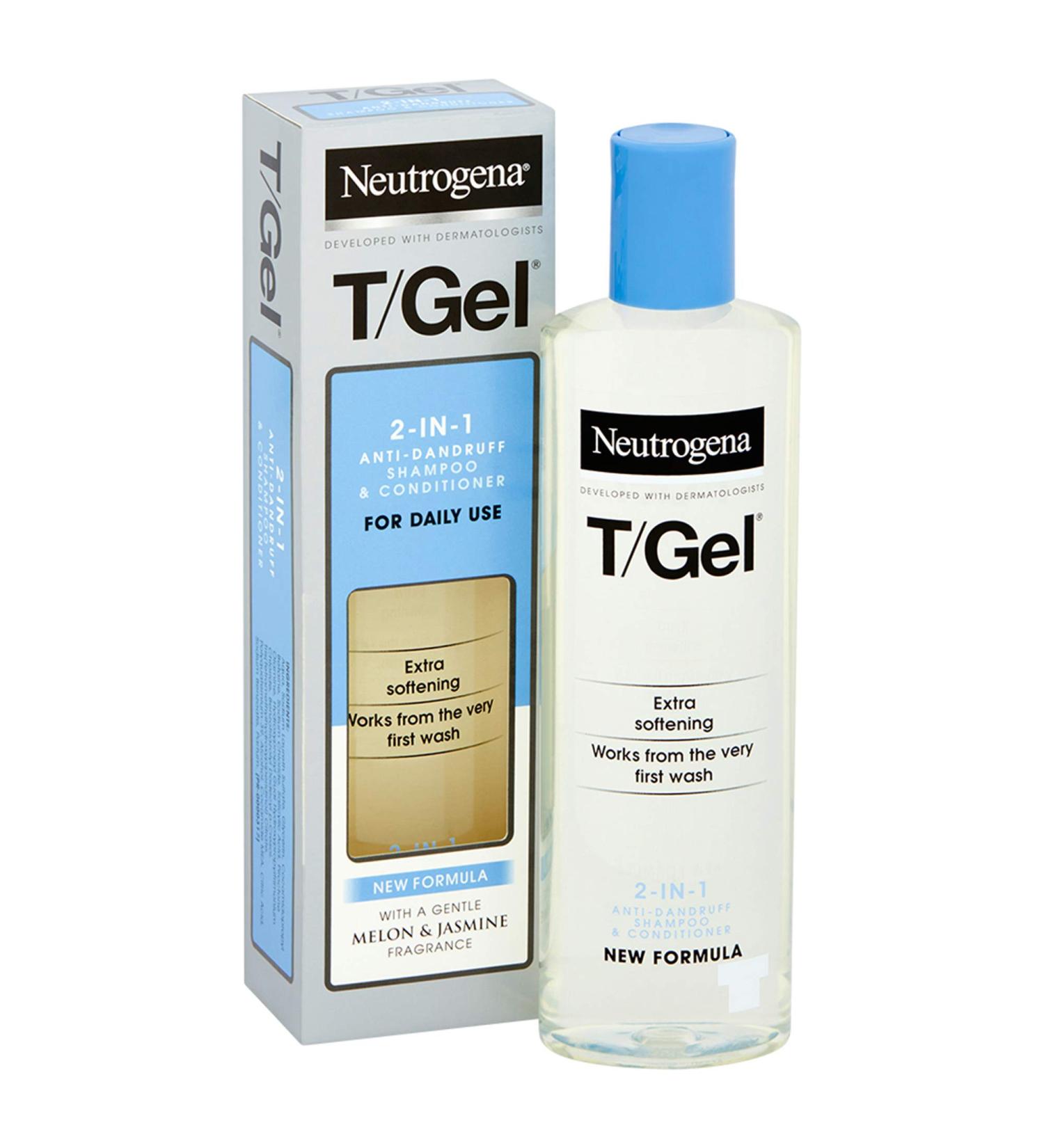 Neutrogena T/Gel 2-in-1 Anti-Dandruff Shampoo + Conditioner 125ml - Soothes Scalp & Fights Dandruff - Buy Online on GoSupps.com