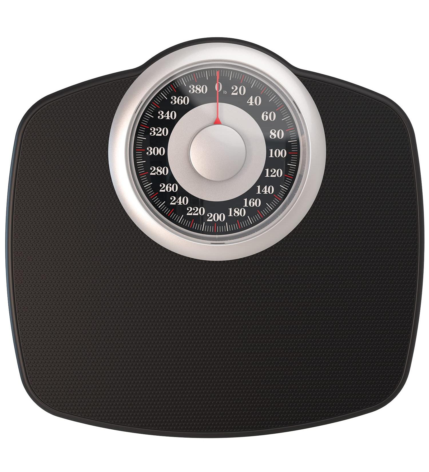 Adamson A25 Body Weight Scale - Up to 400 LB - Anti-Skid Rubber Surface - High Precision Analog Bathroom Scale - 20-Year Warranty - 2022 Edition - Buy Online on GoSupps.com