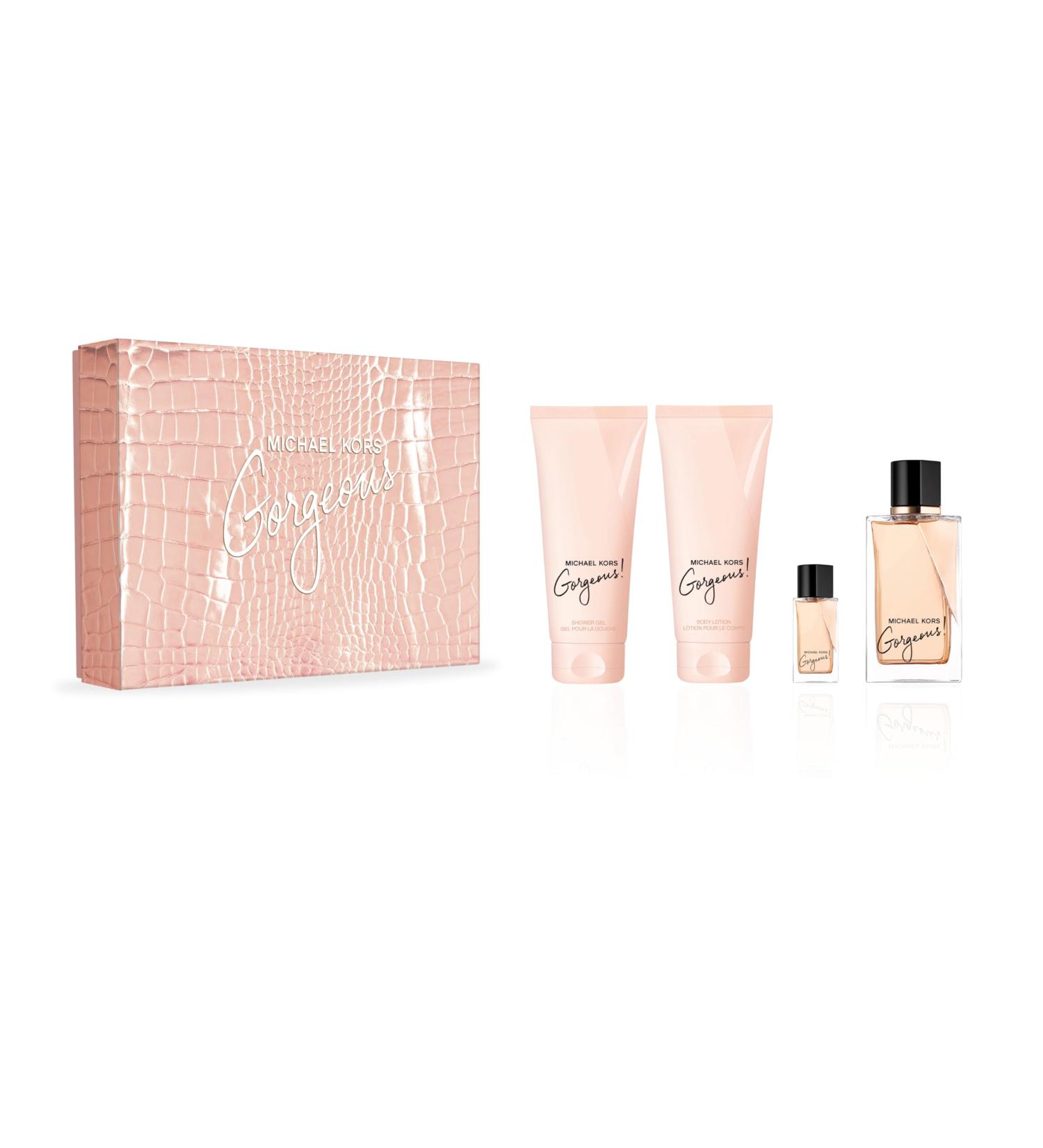 Michael Kors Gorgeous Natural Eau De Parfum Spray 4-Pieces Gift Set for Women