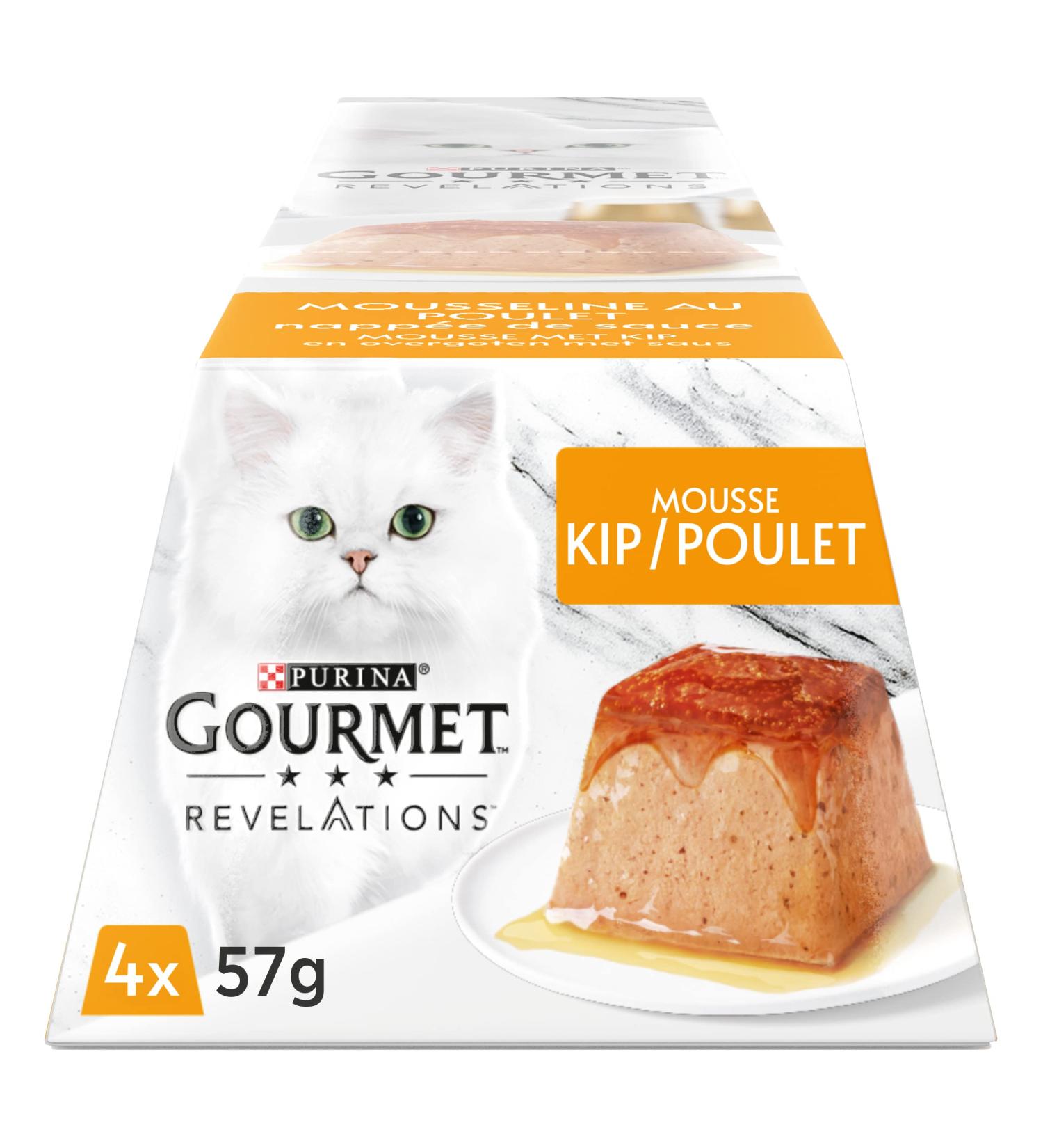 GOURMET Revelations Chicken in Sauce for Adult Cats | 4 x 57g - Premium International Cat Meals - Buy Online on GoSupps.com