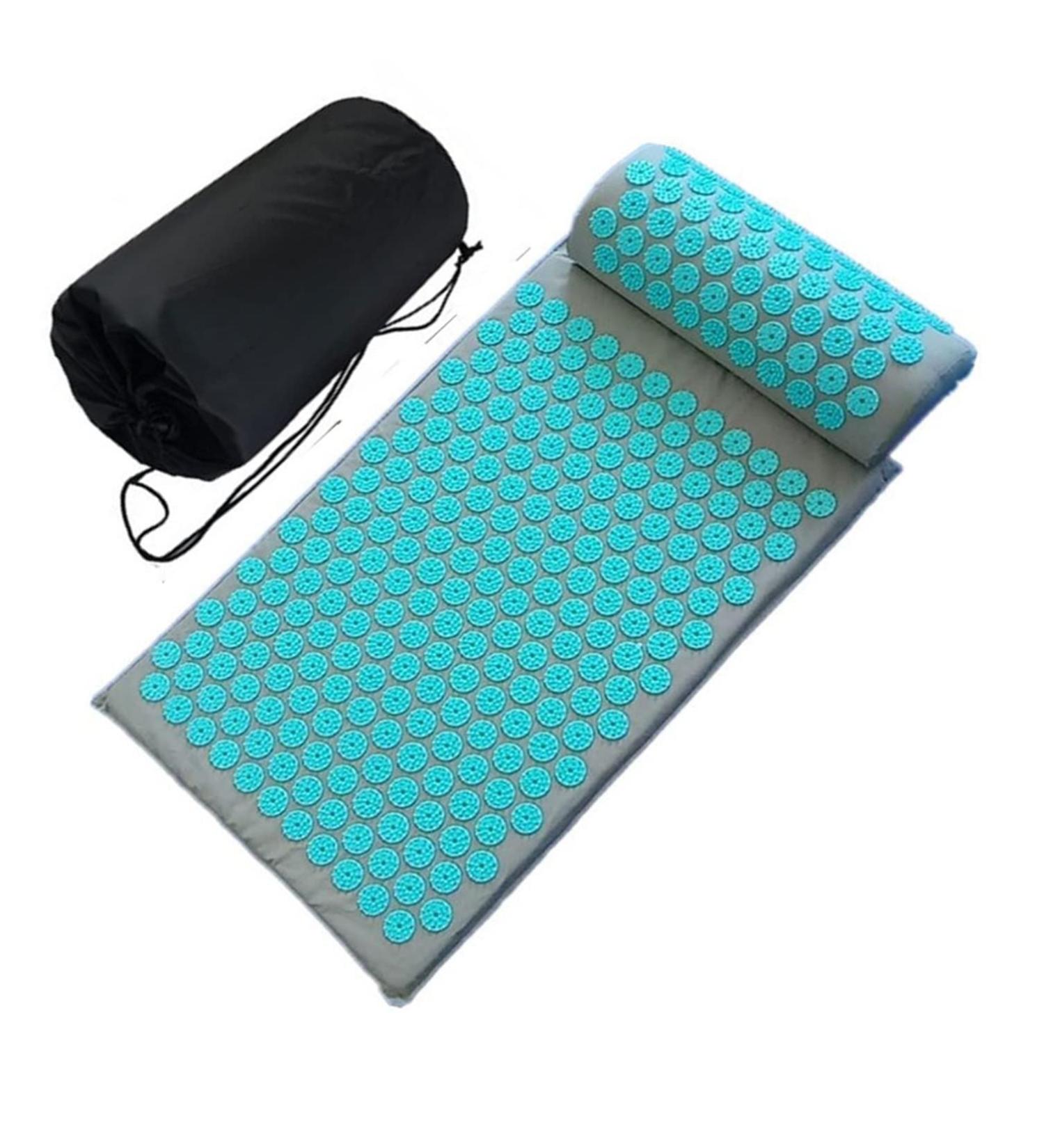 SJLS Spike Cushiont/Pillow Massager (appro.67 * 42cm) Acupressure Cushion Stress Relieve Back Body Pain Mat (Color : BlueThorn GrayCloth) - Buy Online on GoSupps.com