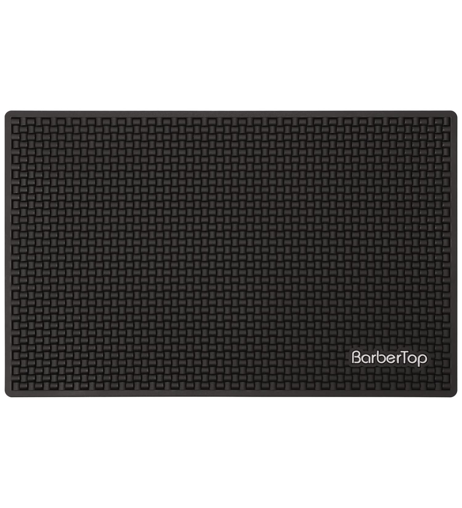 Buy Durable Barber Station Mat - Heavy Duty Nonslip Service Spill Mat for Hair Styling Tools | Gray Barbershop & Salon Rubber Mat (11.8x7.5 - Buy Online on GoSupps.com