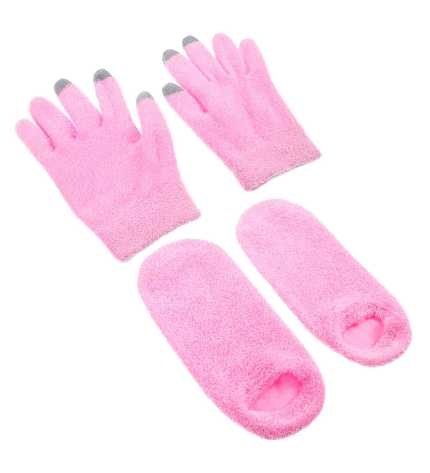 minkissy 1 Set Gloves and Foot Mask Set Moisturizing Hand Gloves Moisturizer Gloves Womens Socks Mittens Moisturizing Socks and Gloves Dry Hand Moisturizing Gloves for Women Dry Hands Gel - Buy Online on GoSupps.com