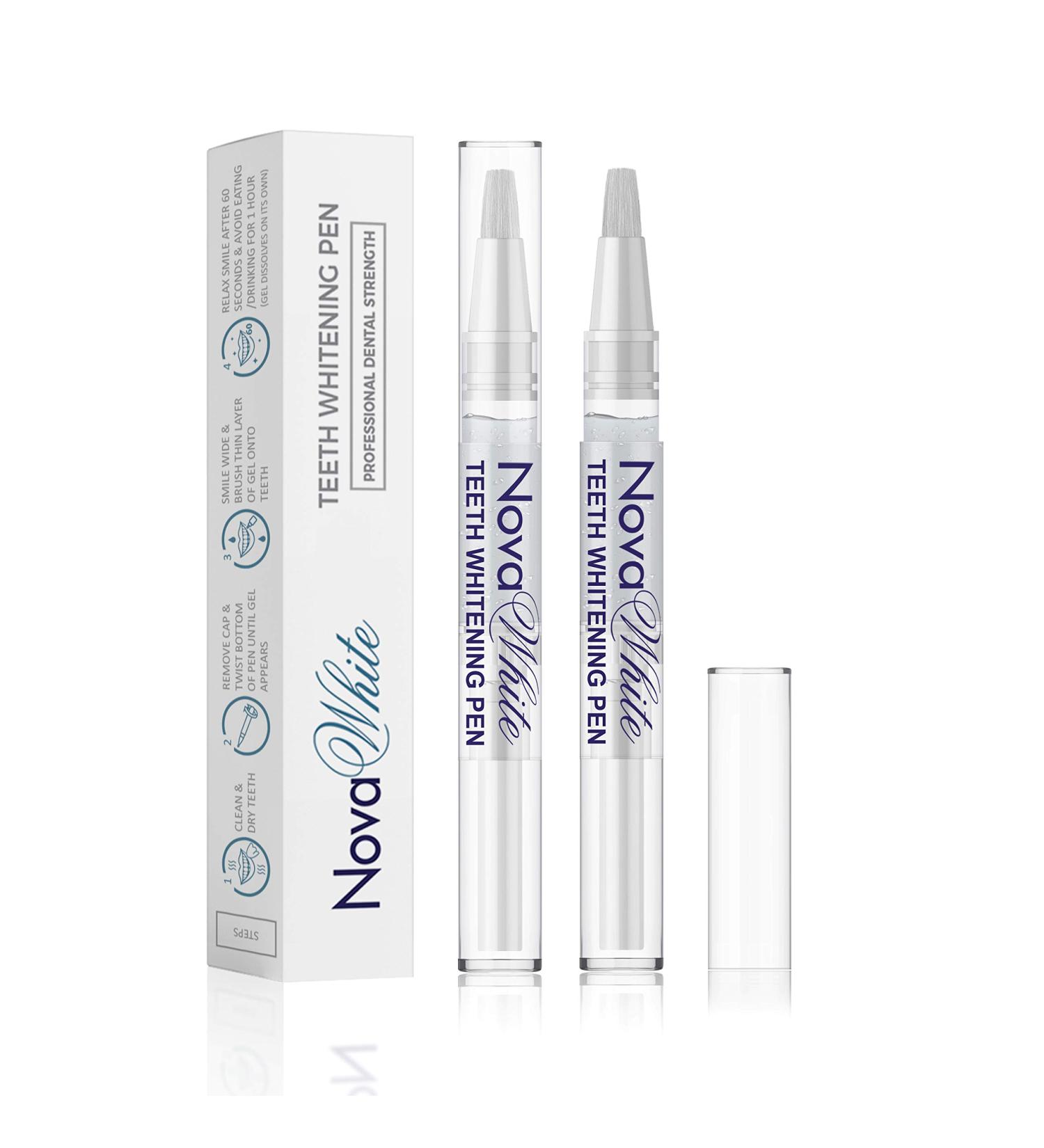 Teeth Whitening Pen (2 pk) - 20+ Treatments Each | Instant Whitening, Painless & No Sensitivity | Whiter in 1 Minute | On the Go & Easy Brush On | 35% Carbamide Peroxide - Buy Online on GoSupps.com