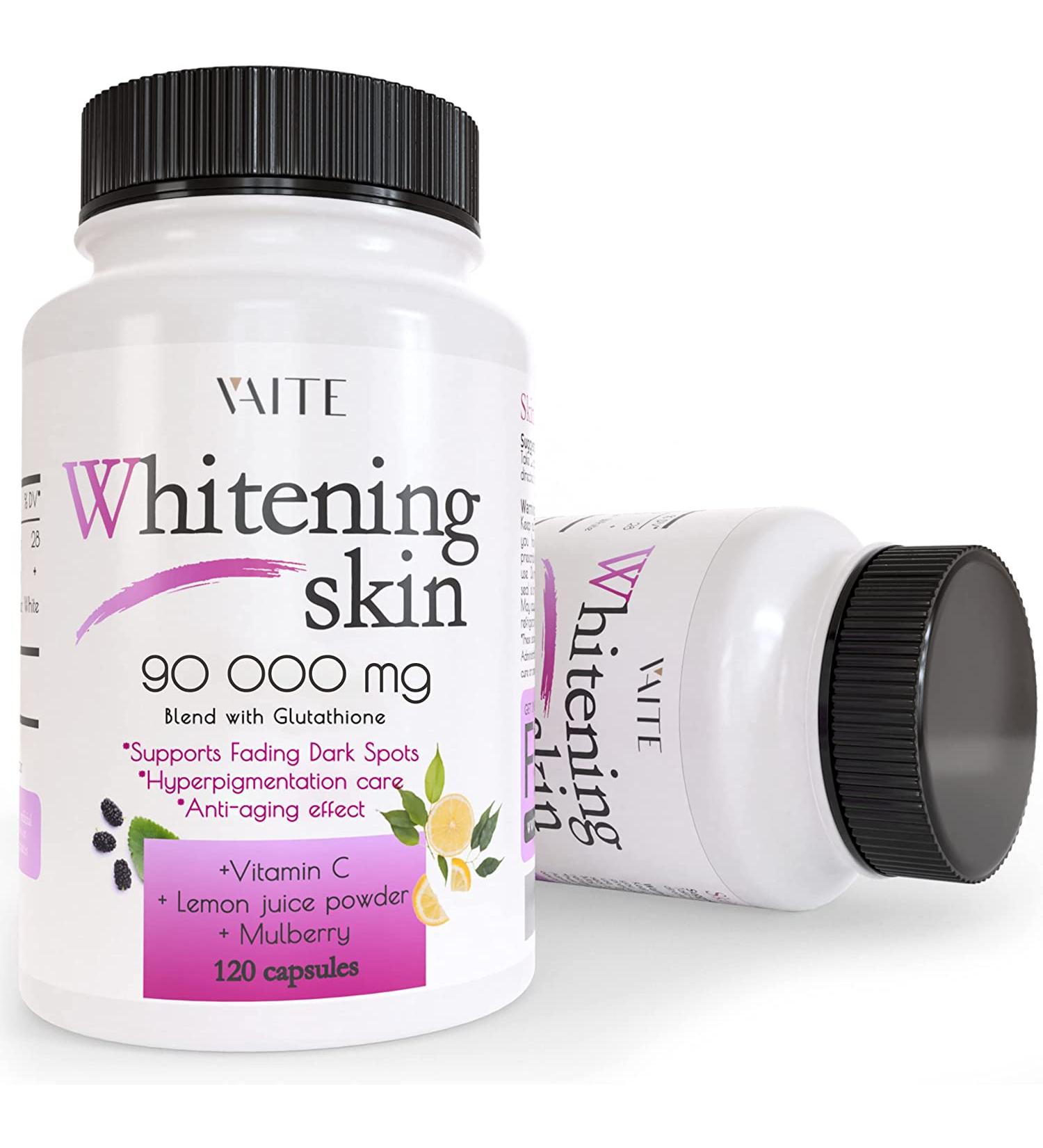 VAITE Whitening Skin Supplement - 90000mg - 120 Capsules - Buy Online on GoSupps.com