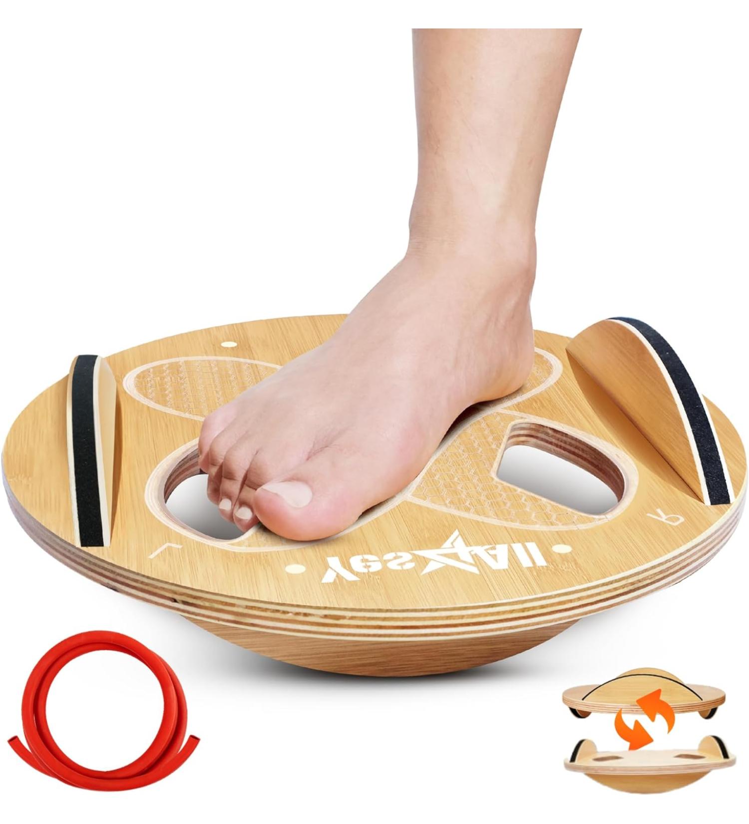 Yes4All Upgraded Foot Toes Balance Board for Adults - A Wood Upgraded Innovation - Buy Online on GoSupps.com