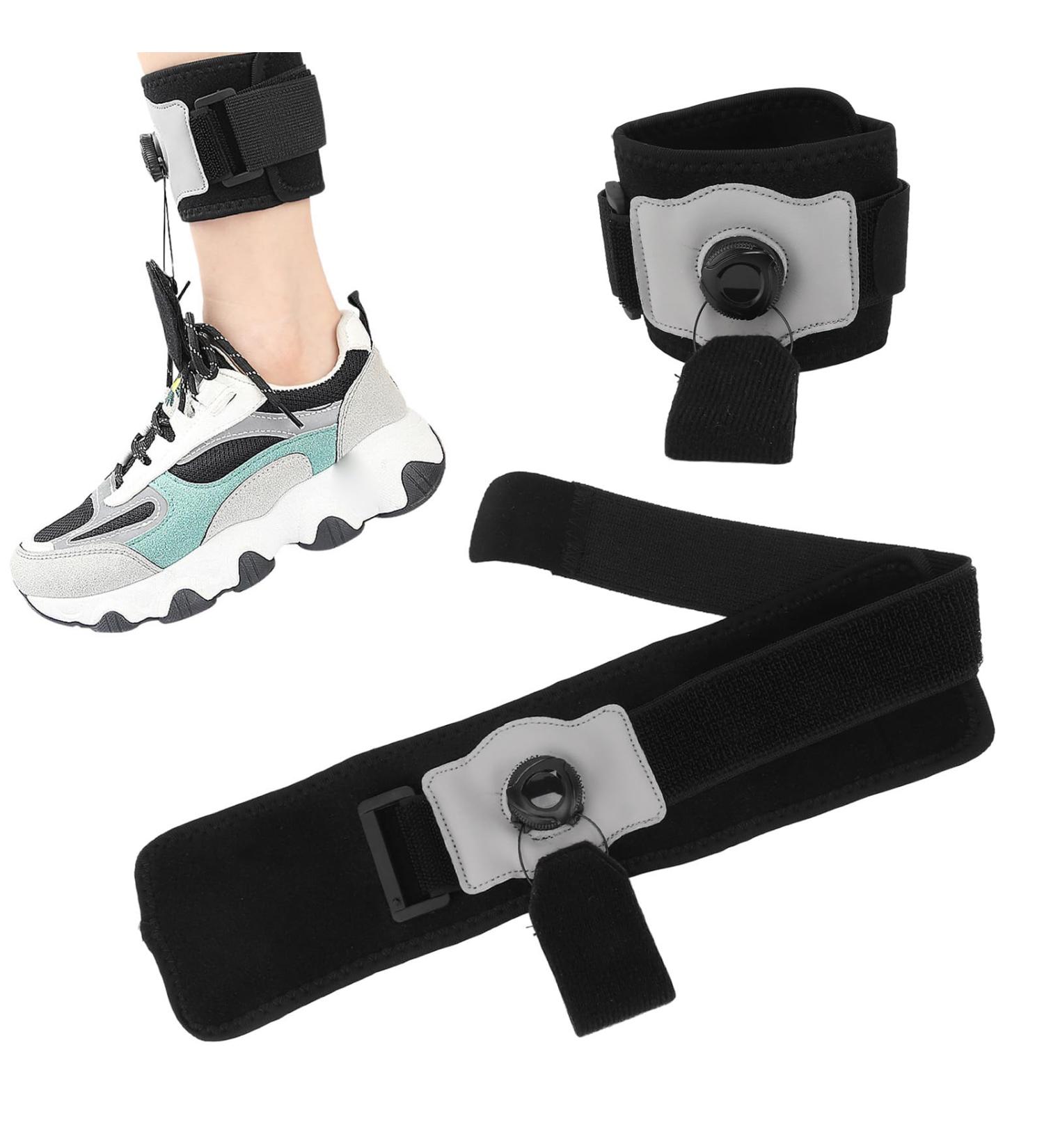 Knob Adjustable Drop Foot Brace | Posture Correction Ankle Support | Gait Correction Belt for Ankle & Foot Joint Alignment - Buy Online on GoSupps.com