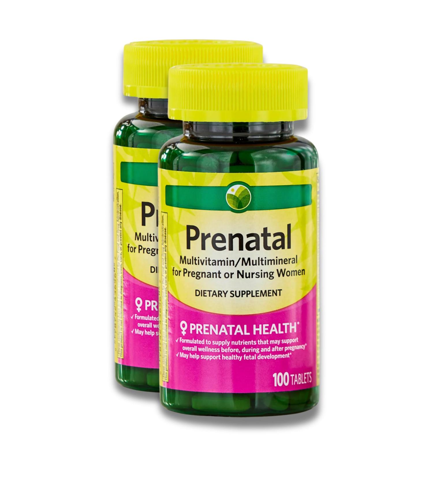 KP+ Prenatal Multivitamin Multimineral for Pregnant or Nursing Women | Prenatal Health Support | Promotes Healthy Fetal Development | 100 Tablets | Dietary Supplement | Pack of 2 - Buy Online on GoSupps.com
