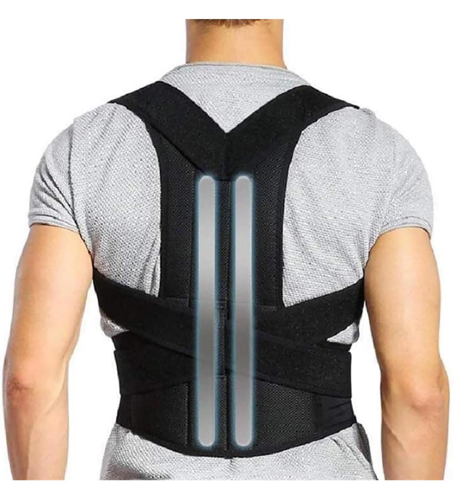 Adjustable Scoliosis Posture Corrector Full Back Support Corset for Men Women Shoulder Neck Clavicle Spine Support Lumbar Support L B - Buy Online on GoSupps.com