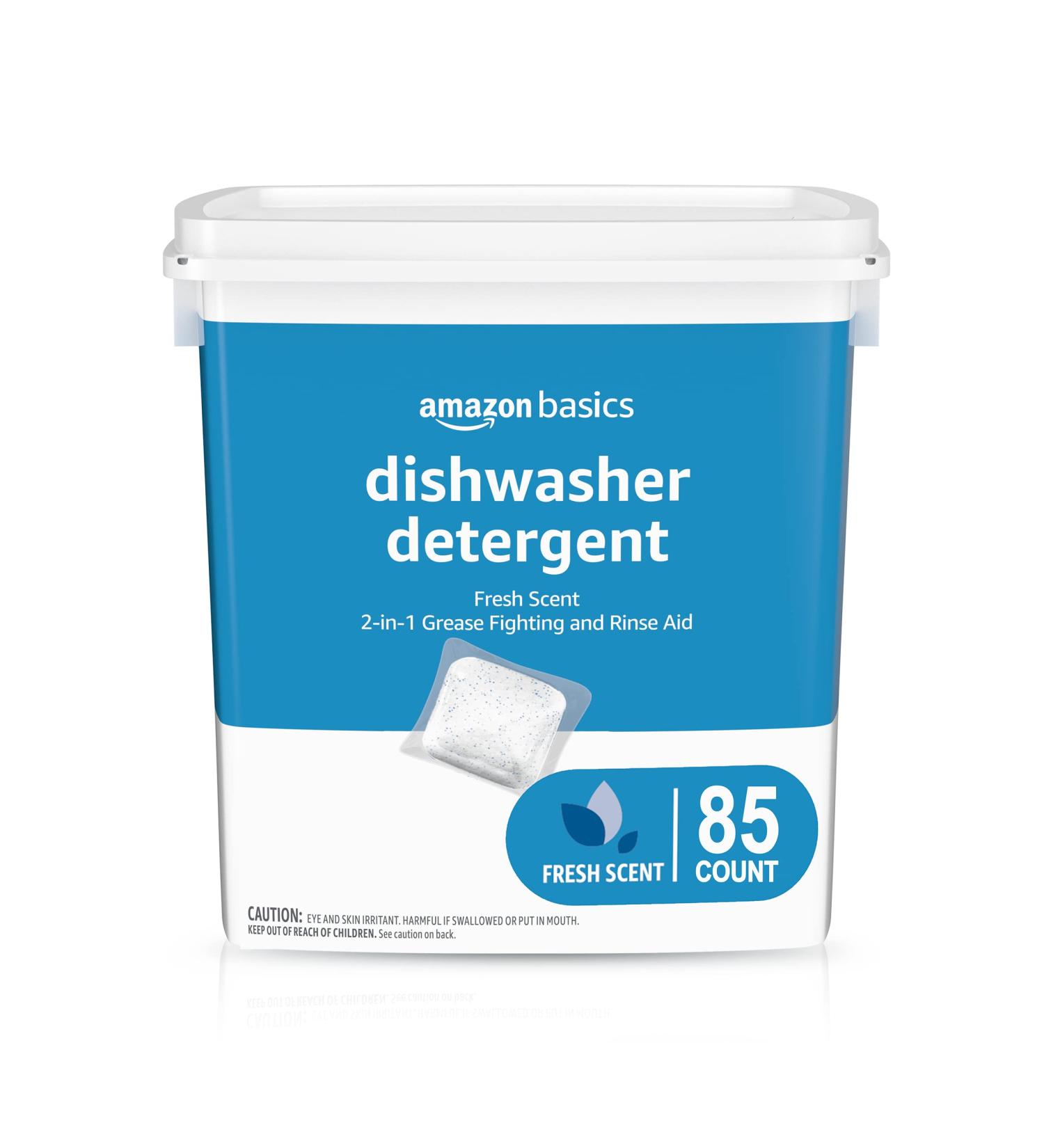 Amazon Basics Dishwasher Detergent Pacs 85 Count - Fresh Scent (Previously Solimo) - Buy Online on GoSupps.com
