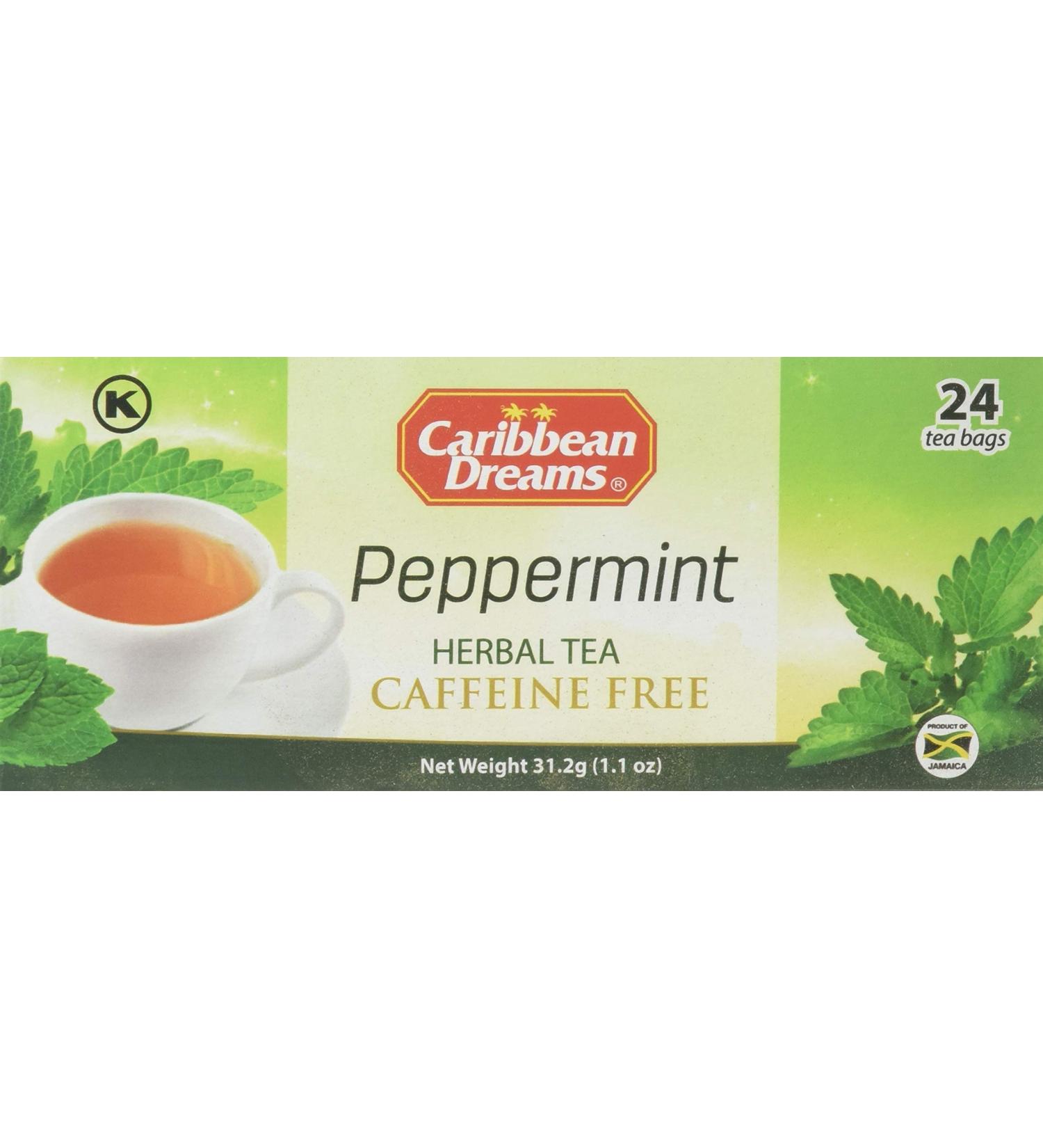 Carribean Dreams Tea Bags Peppermint 24-Count - Buy Online on GoSupps.com