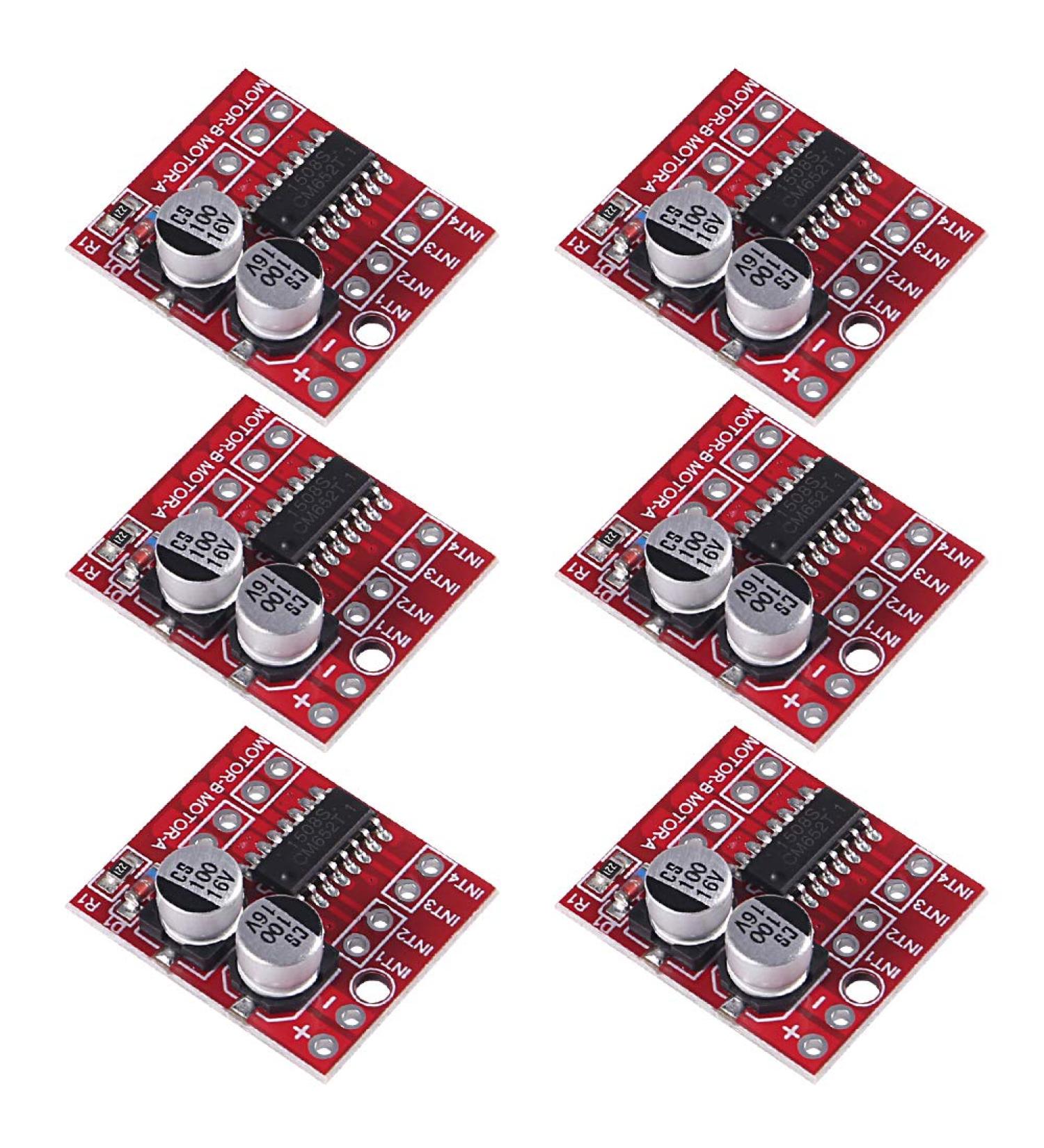 6 Pack Mini L298N DC Motor Driver - MELIFE MX1508 Dual Channel H-Bridge Speed Controller (1.5A, 2 Way, PWM) - Replacement for Stepper Motors - 6 Pack - Buy Online on GoSupps.com