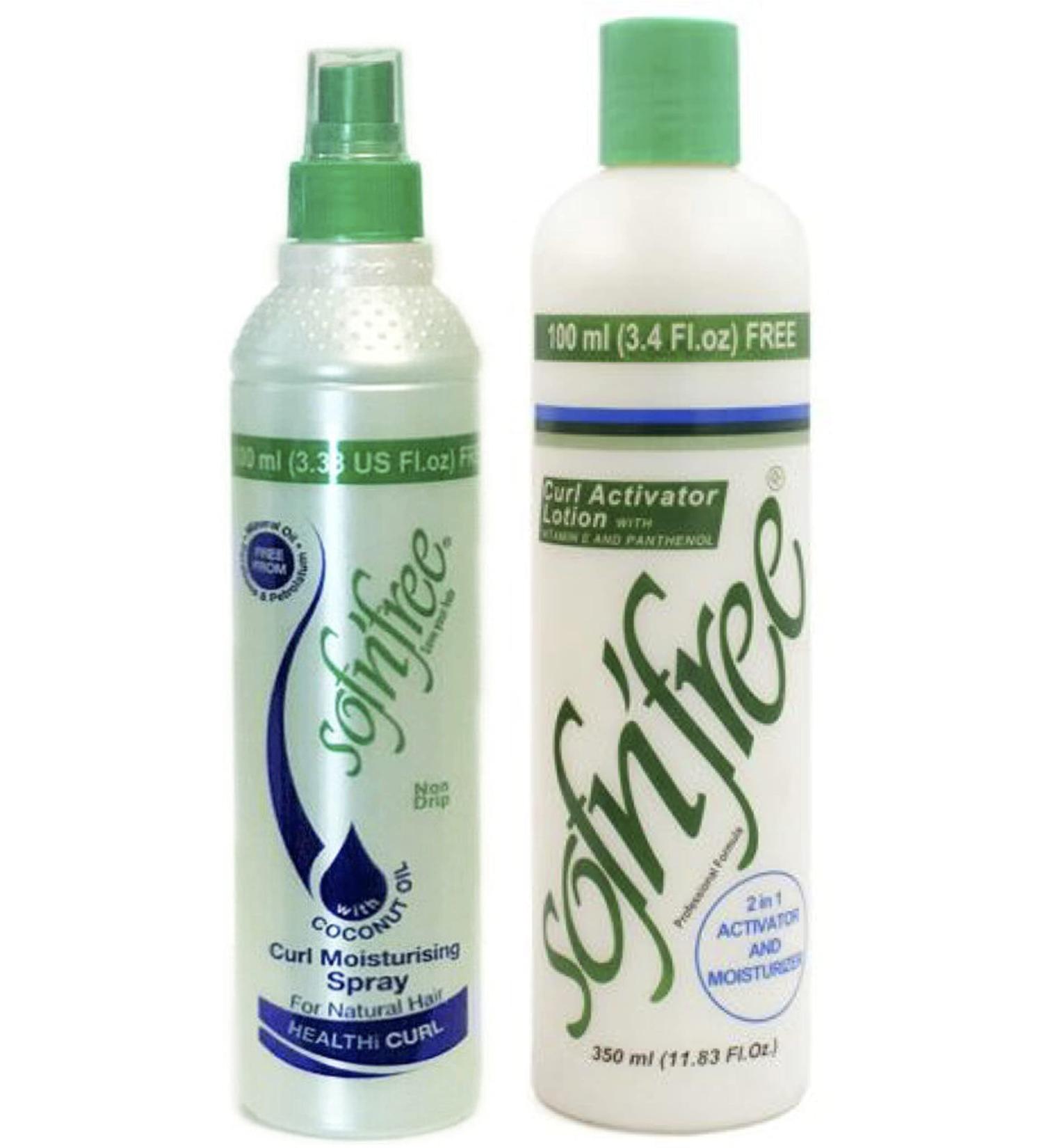 Sofn'Free Curl Moisturizing Spray & Activator Lotion Set - 350 ml | International Shipping Available - Buy Online on GoSupps.com