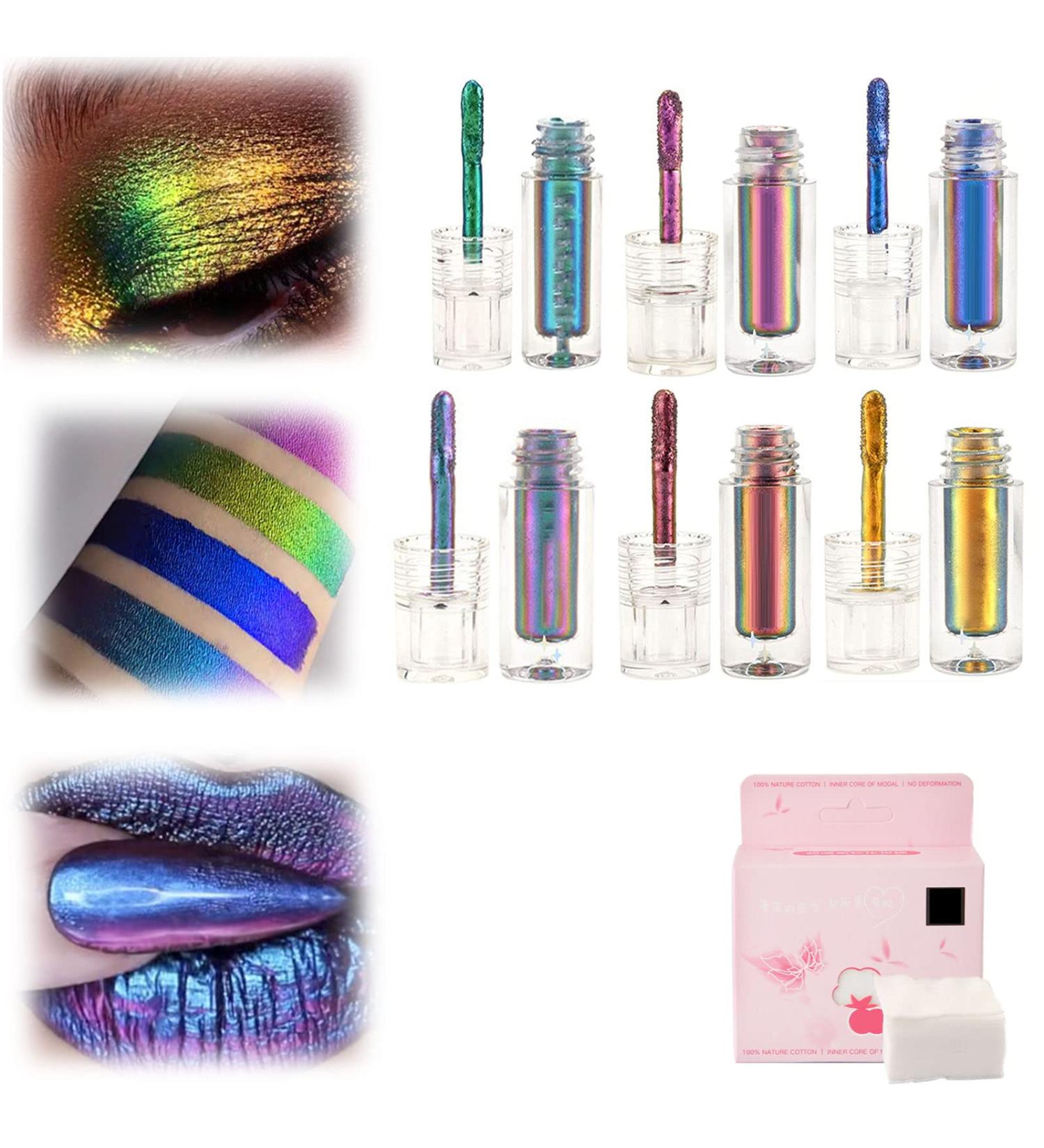 6PCS TYGHBN Multi-Chrome Liquid Lipsticks & Eyeshadow Stick Set - Buy Online on GoSupps.com