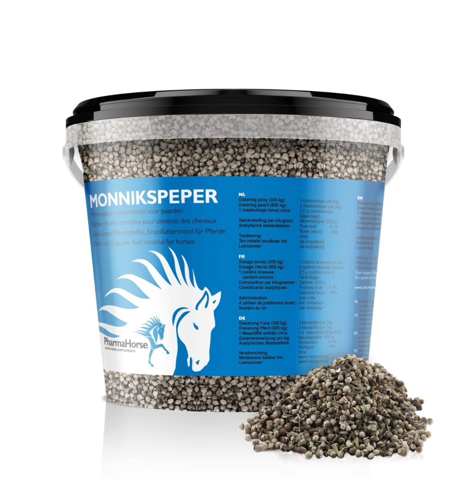 Pharmhorse Monk Pepper for Horses - Natural Herbal Supplement for Equine Health - Buy Online on GoSupps.com