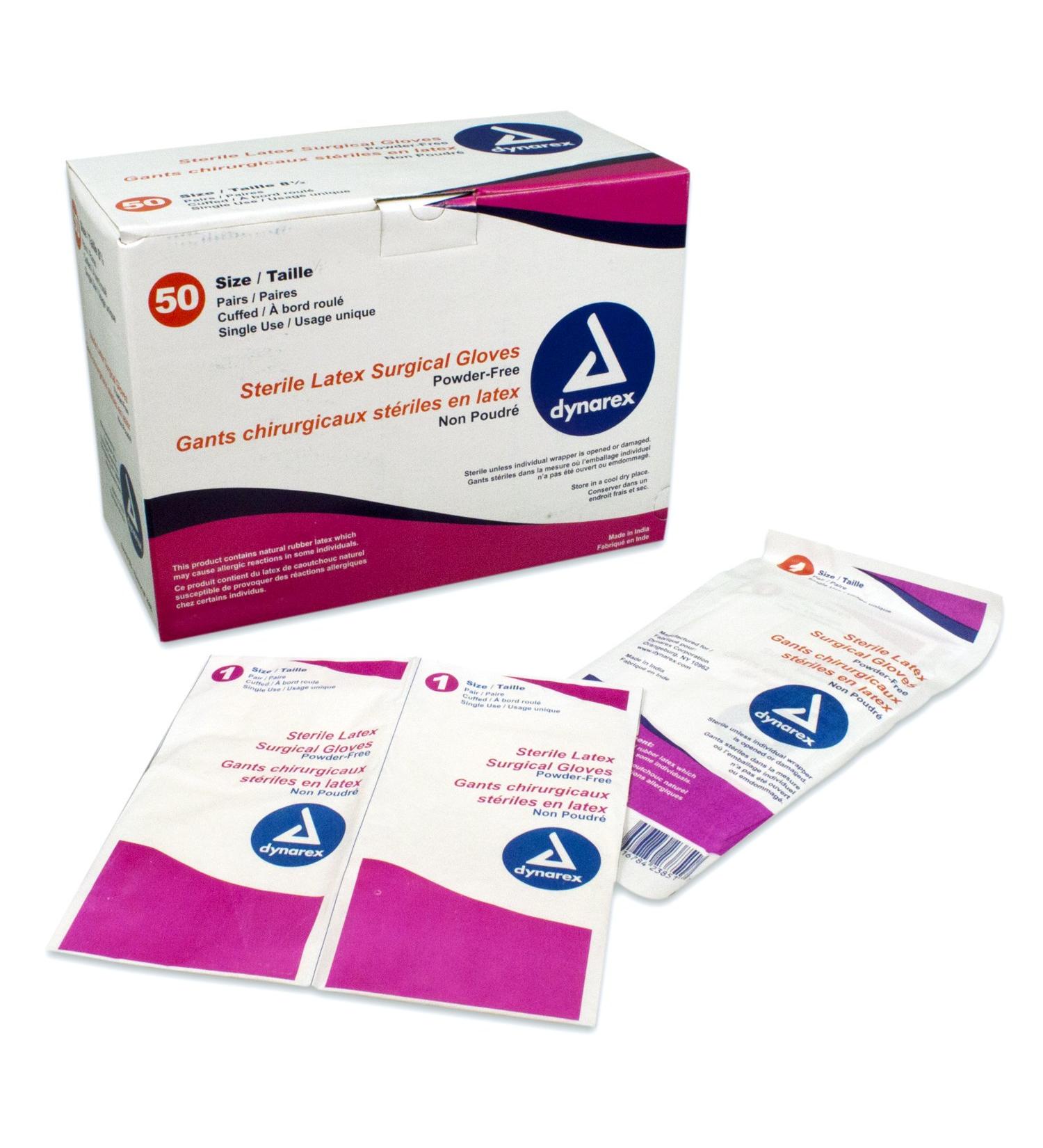 Surgeon's Latex Ster Gloves Powder-Free - 8 - 50/Box