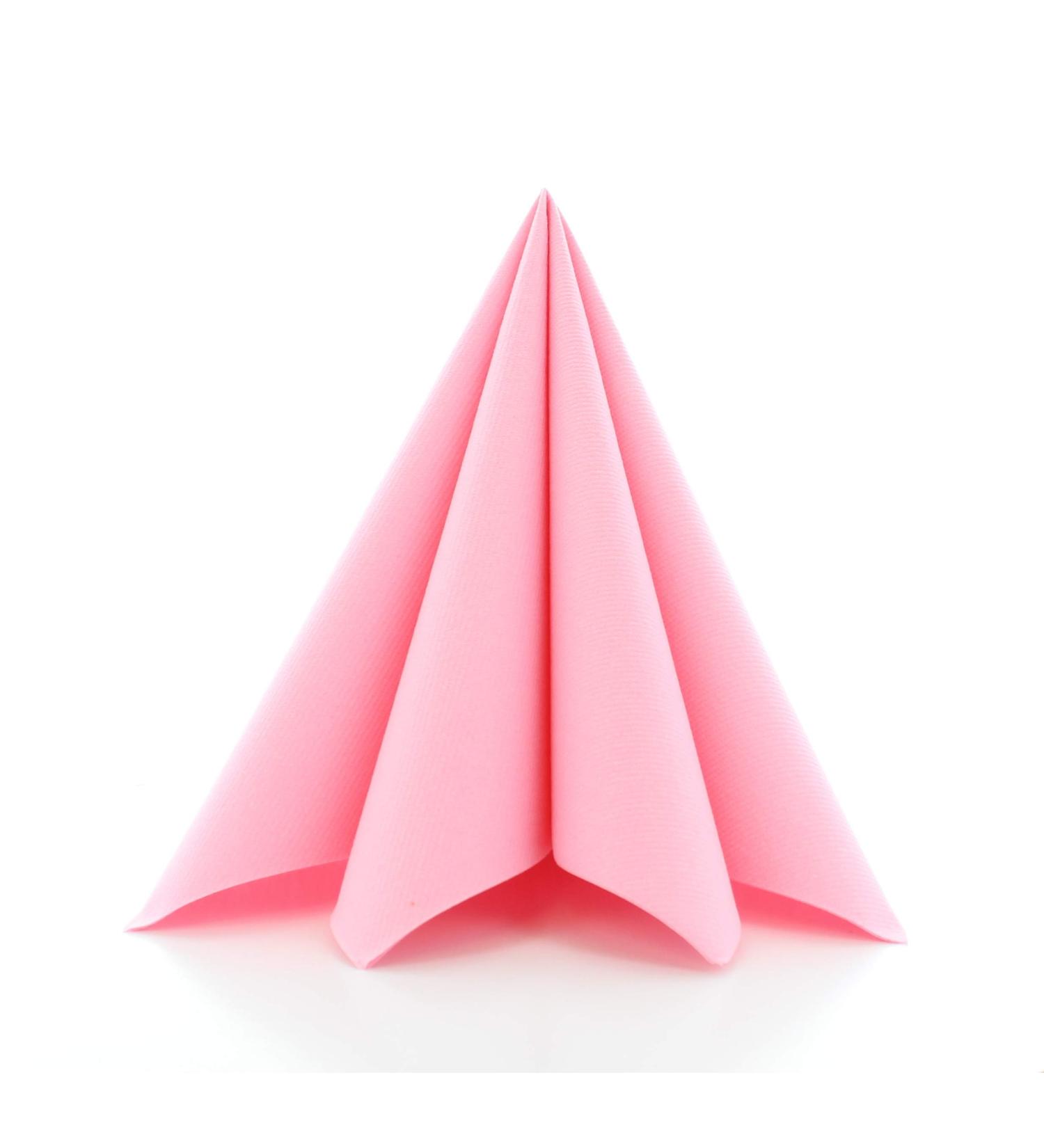 Prime Guest Napkin Pink - Premium Airlaid Fabric for Weddings & Celebrations | 50 Pack 40x40 cm Fold - Buy Online on GoSupps.com