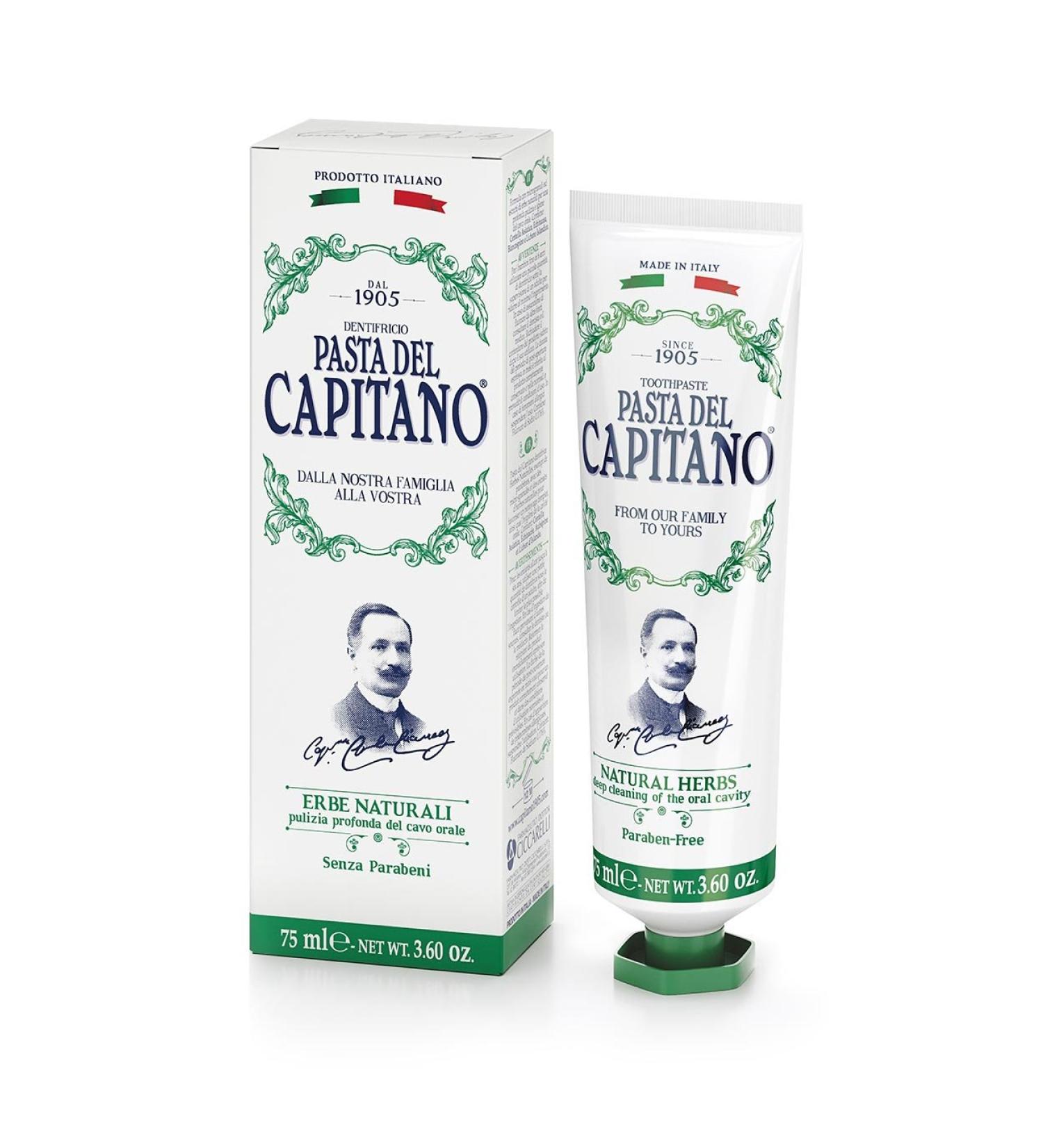 PASTA DEL CAPITANO 1905 Pasta Del Capitano Natural Herbs 1905 Toothpaste 75 ml Pack of 3