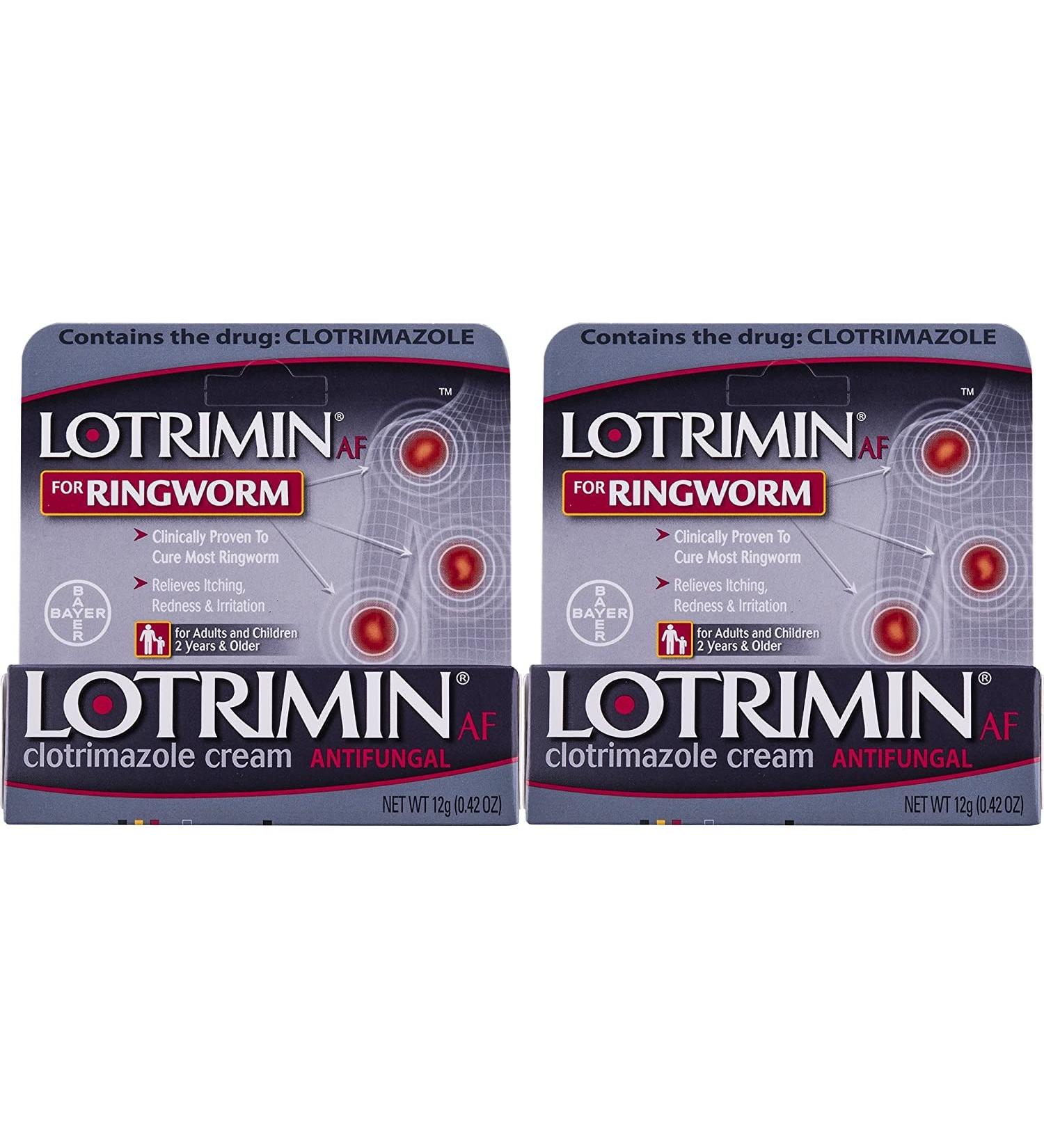Lotrimin AF Ringworm Cream 12g - Pack of 2 - Buy Online on GoSupps.com