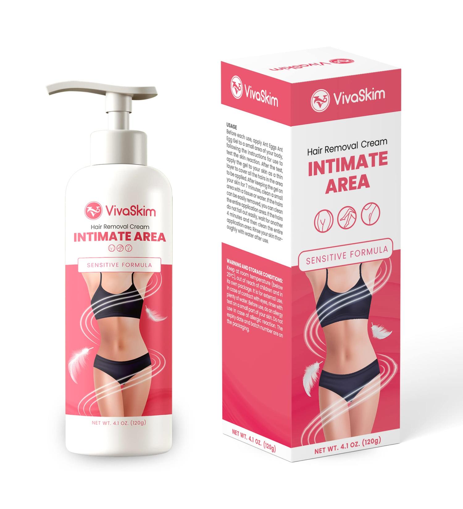 Women's Intimate Hair Removal Cream - Underarms & Private Parts - Painless Depilatory for All Skin Types - Buy Online on GoSupps.com