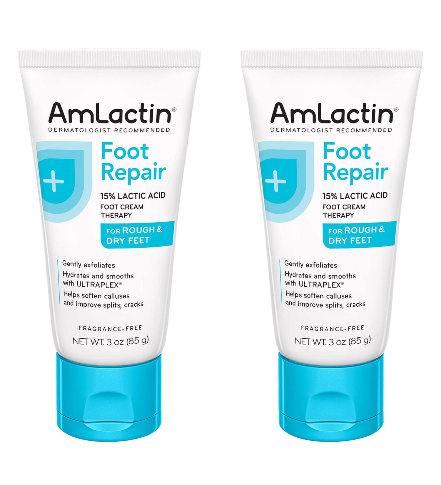AmLactin Foot Cream Therapy 3 oz - Pack of 2 | Moisturizing Treatment - Buy Online on GoSupps.com