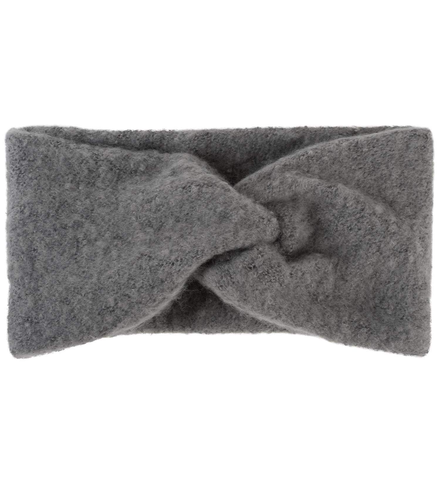 Stylbreaker Women's Fine Knit Headband - Soft Twist Knot Detail Warm Winter Hair Band in Gray - Perfect for Cold Weather - Buy Online on GoSupps.com