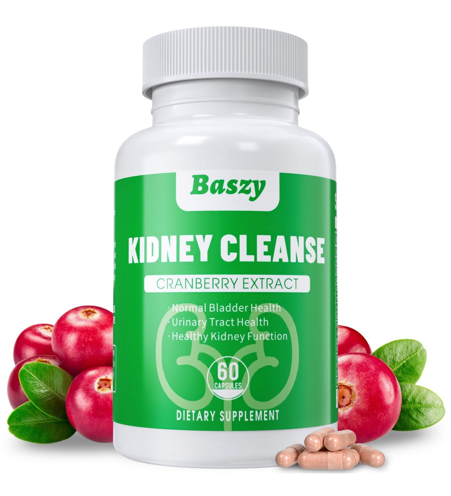 Kidney Cleanse Detox & Repair | Extra Strength 50:1 Cranberry Extract | 22-in-1 Kidney Health Supplement for Detox & Bladder Support - Buy Online on GoSupps.com