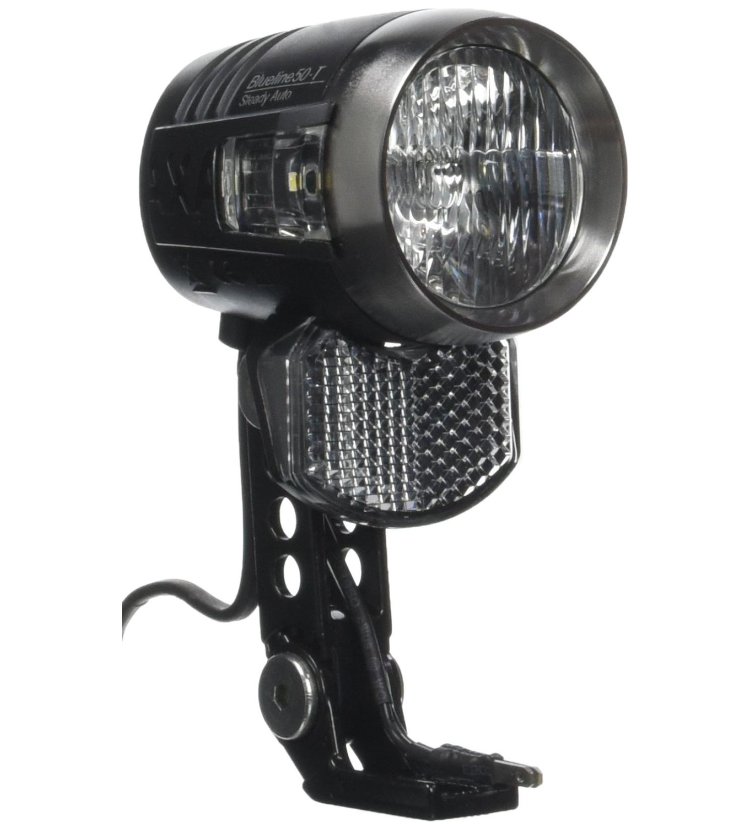 Axa Blueline 50 Front Light | Steady Auto Daytime Running Headlamp - Black | International Shipping - Buy Online on GoSupps.com