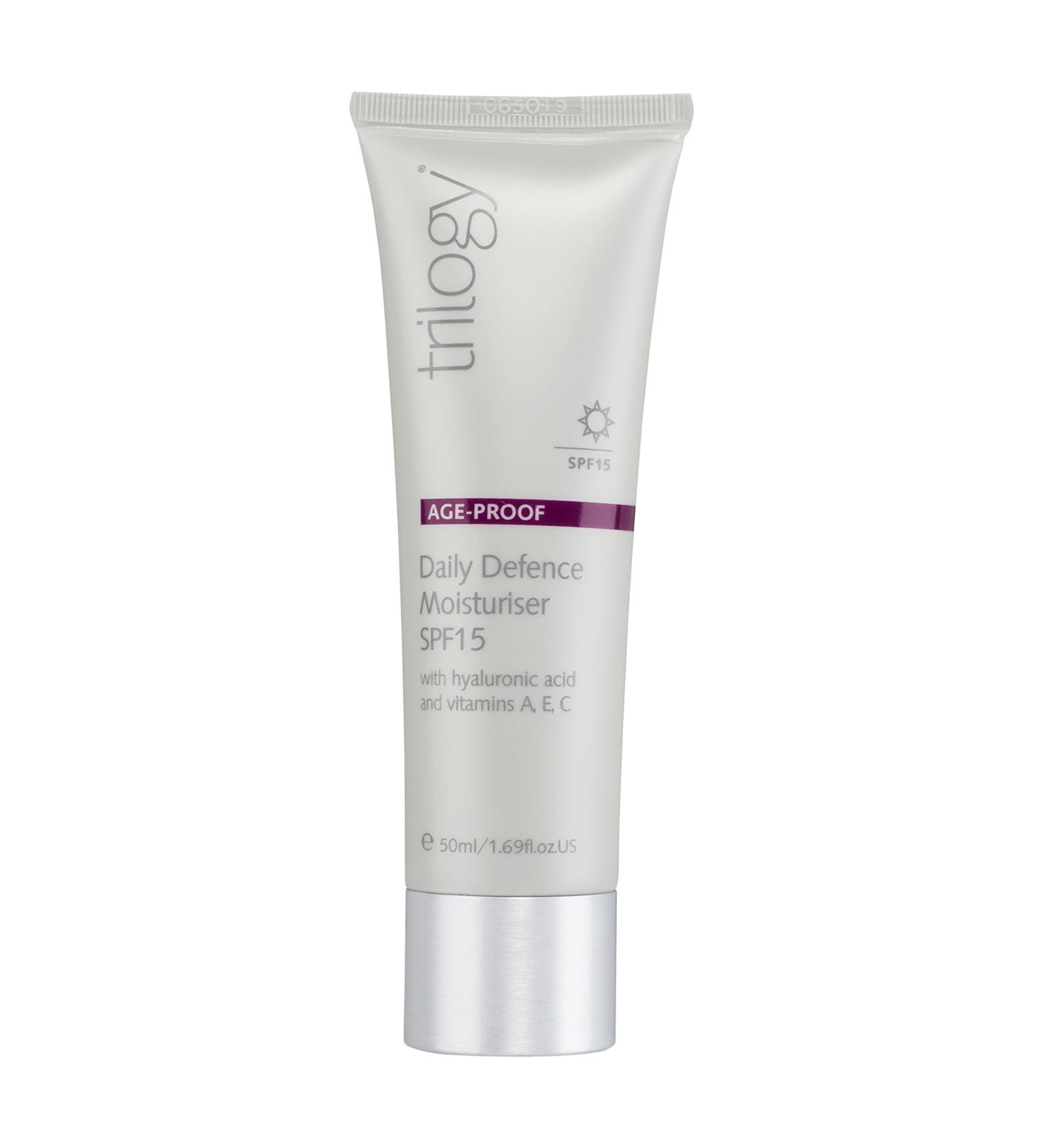 trilogy SPF15 Daily Defence Moisturiser 50 ml - Buy Online on GoSupps.com