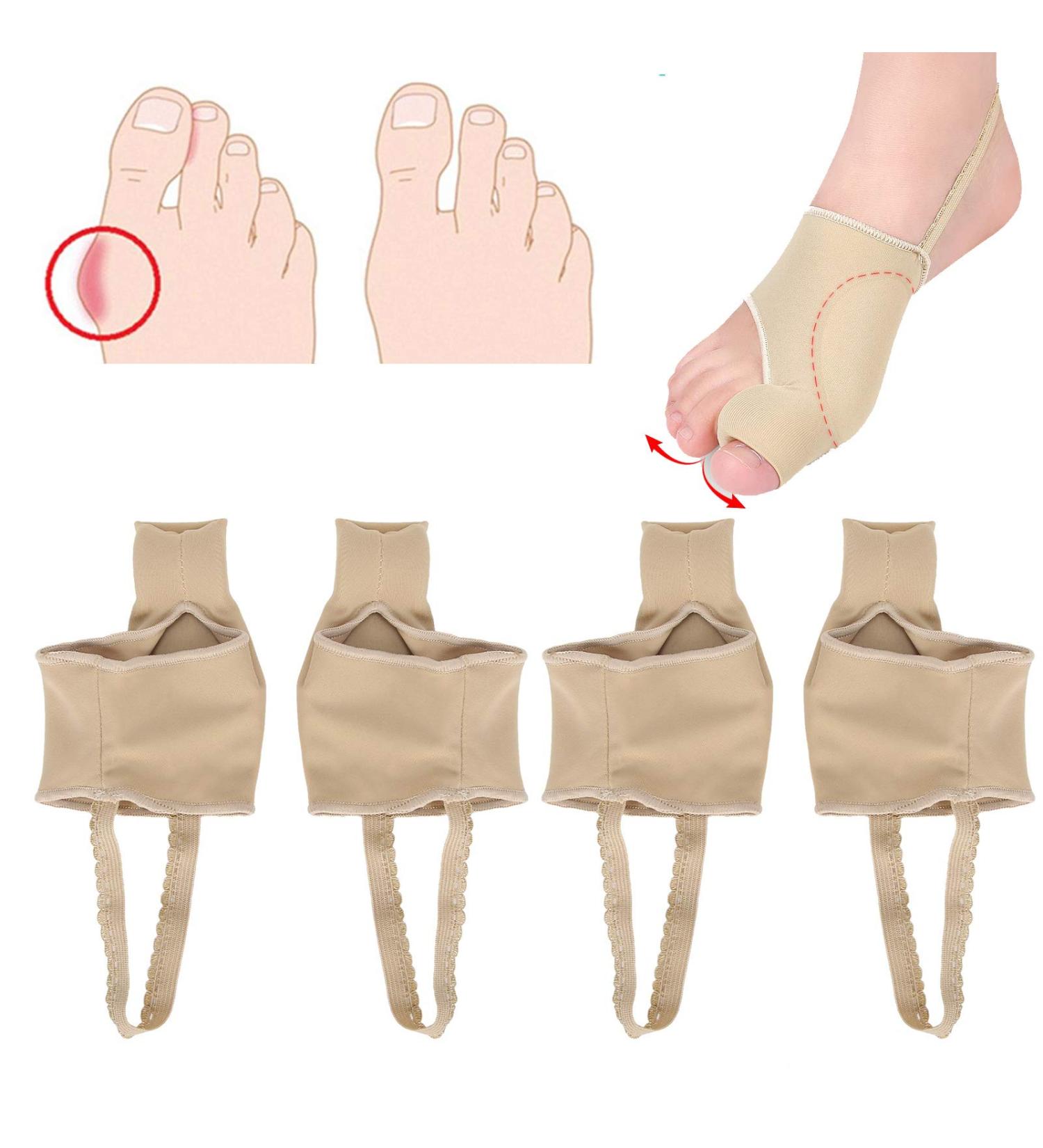 Yinhing Bunion Corrector 2 Pairs - Hallux Valgus Toe Straightener for Foot Care - Reusable & Washable Medium Size - Buy Online on GoSupps.com