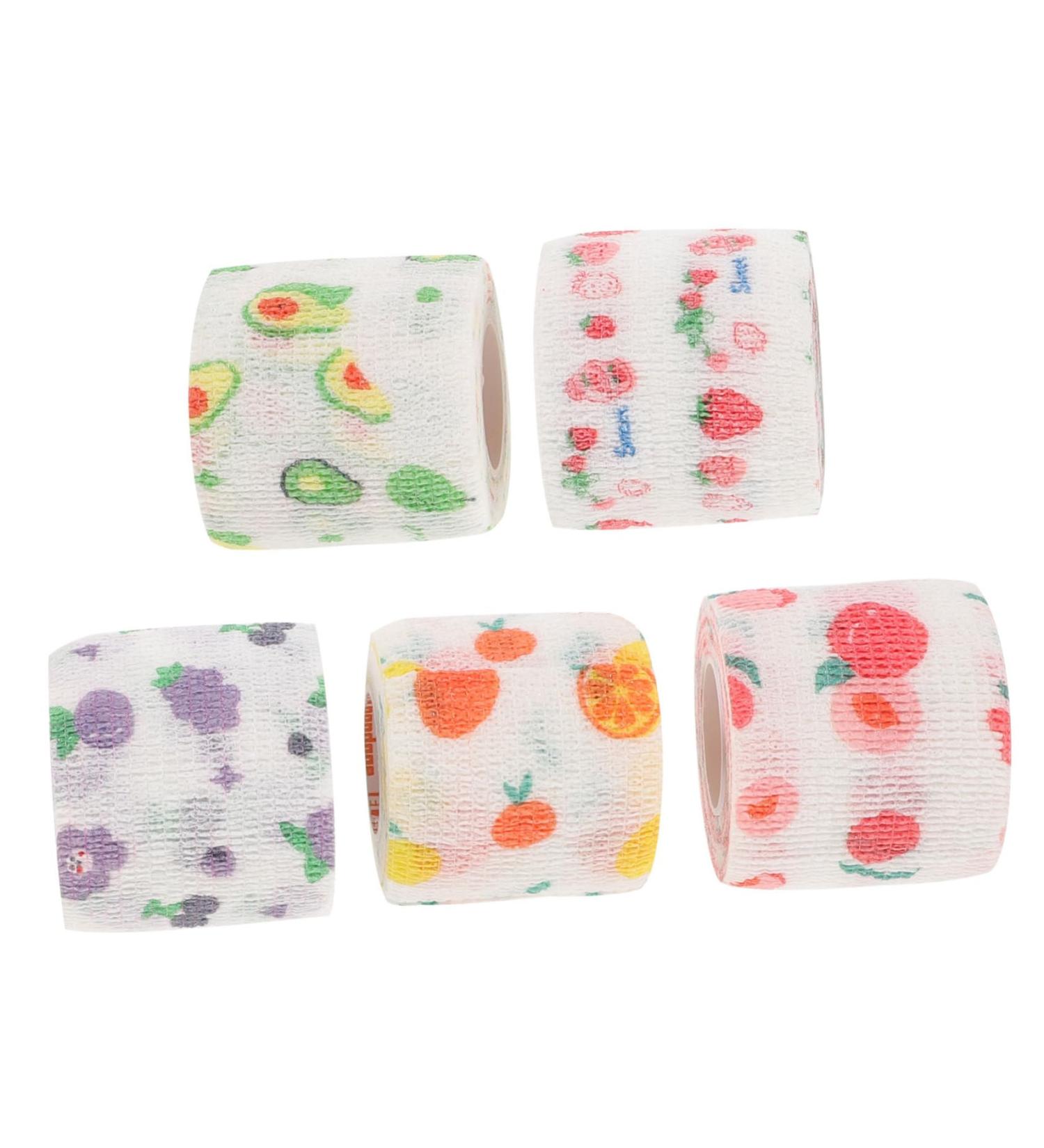 Buy Sosoport Adhesive Tape - 5 Rolls of Multifunctional Decor & Protection Supplies for Fruit Wrapping - Avocado Grape Dog & Strawberry Designs - Buy Online on GoSupps.com