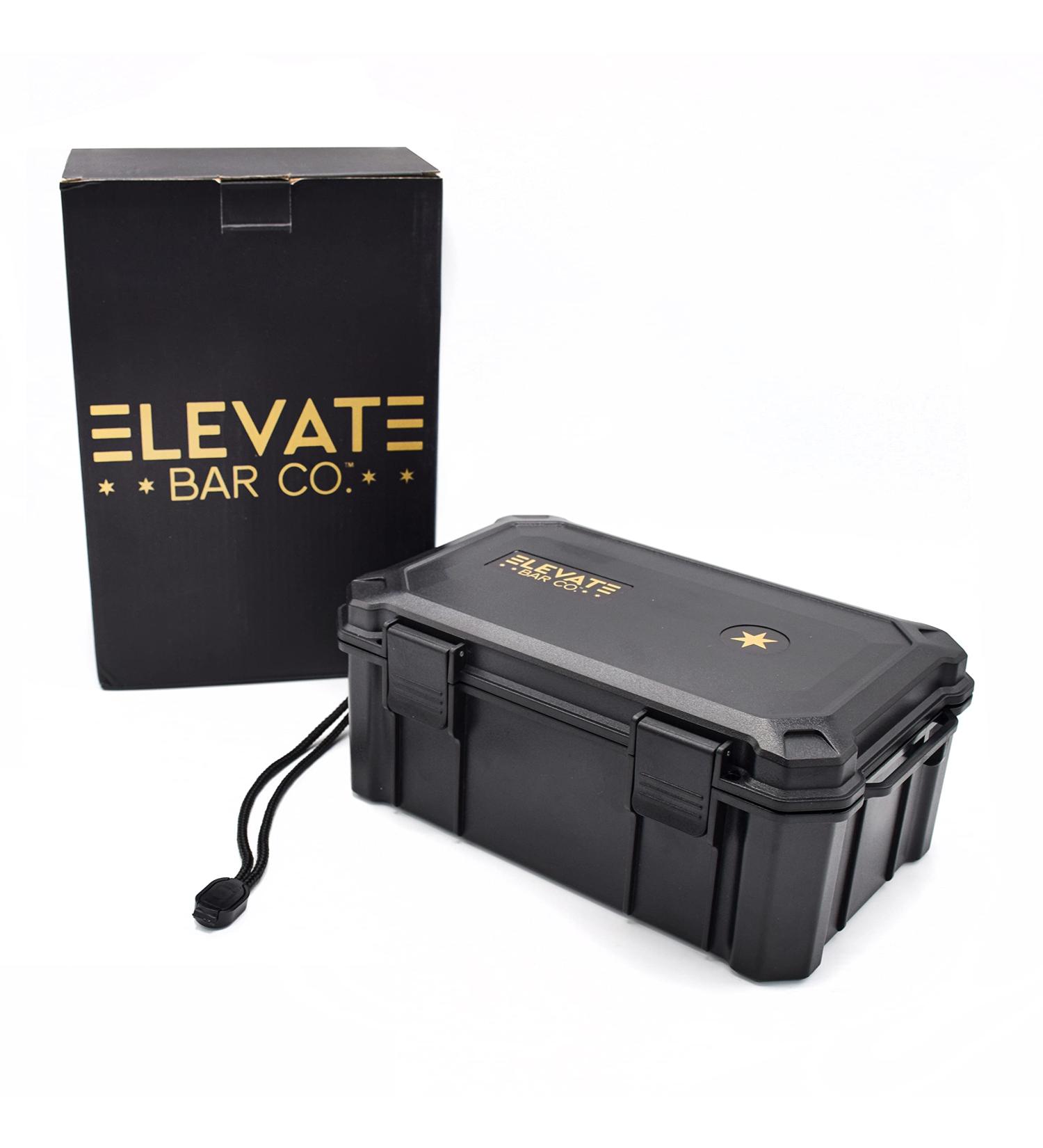 Elevate Bar Co. Travel Carrying Case - 15-Count | Waterproof, Crushproof, Airtight Seal | Durable Black Portable Case - Buy Online on GoSupps.com