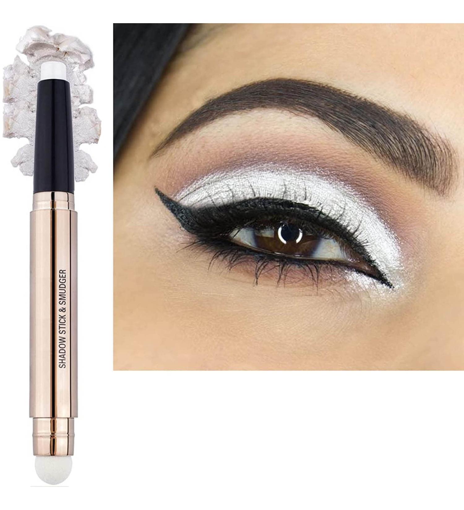 Saubzean Eyeshadow Stick - Waterproof Matte Cream Crayon - Long Lasting, Hypoallergenic Eye Shadow Stick - Pearl White Shimmer 01 - Buy Online on GoSupps.com