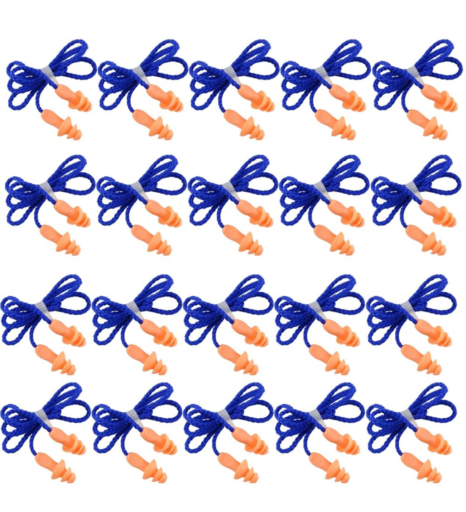 Silicone Reusable Washable Ear Plugs for Sleeping Swimming Noise Hearing Protection Earplugs Sleeping Concerts Motor Sports Racing (20) - Buy Online on GoSupps.com