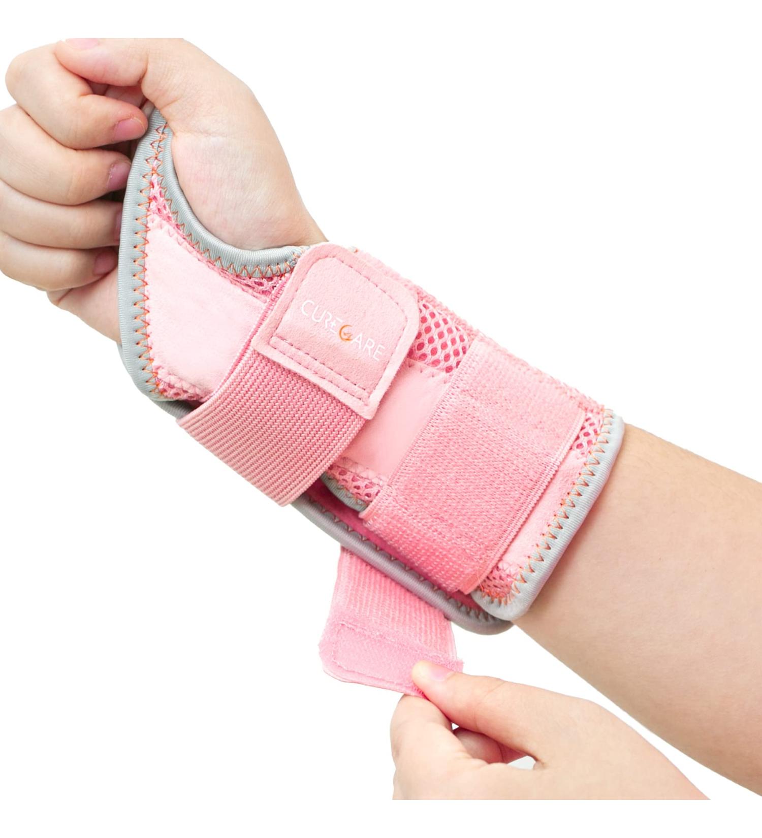 Buy Upgraded Carpal Tunnel Wrist Brace - Left Hand Pink S/M | Comfortable Hand Splint for Arthritis Tendonitis & Sprains - Perfect Fit for Men & Women - Buy Online on GoSupps.com