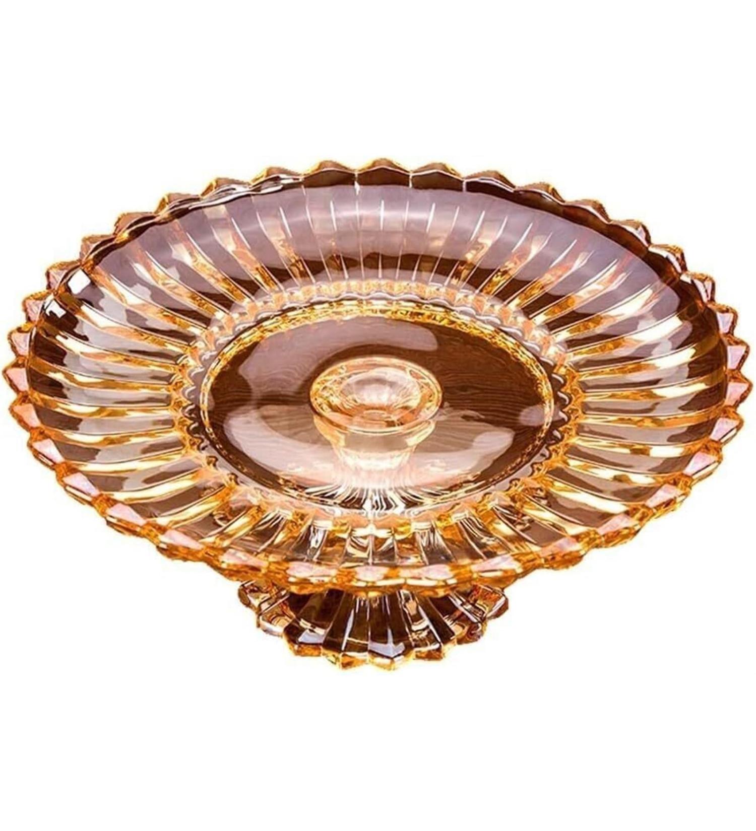 Kitchen Countertop Fruit Rack Fruit Basket Crystal Glass Fruit Bowl Decorative Centrepiece Fruit Basket Fruit Serving Bowls for Fruits Bread Vegetable Snacks Storage Fruit Trays for Party (Color : Onecolor - Buy Online on GoSupps.com