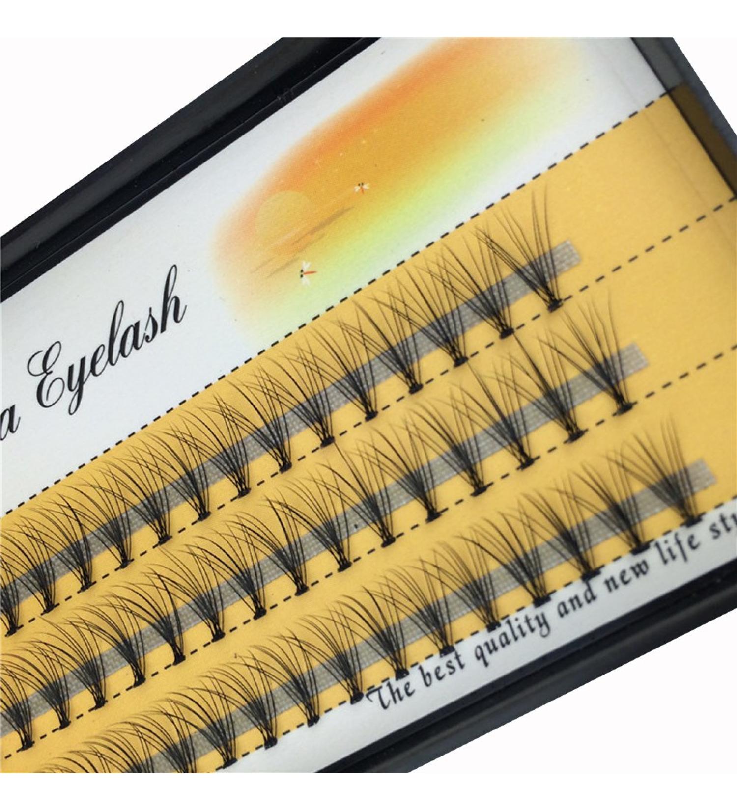 Scala 10 Root 60pcs Black Handmade False Eyelashes - Natural Long Individual Eyelashes Extension (10mm) - Buy Online on GoSupps.com