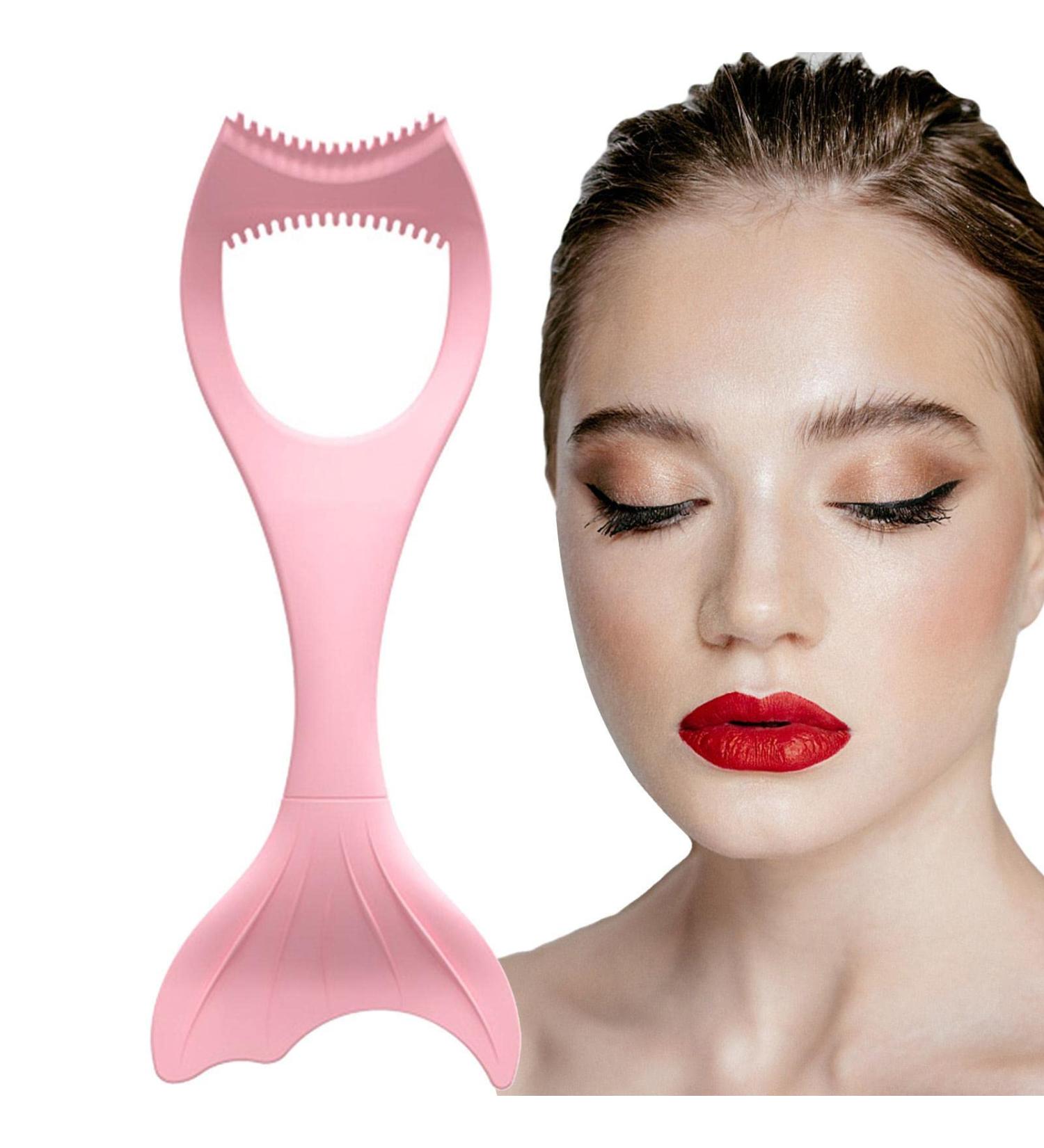 Silicone Makeup Stencil Multifunctional Eyeliner Stencils | Mascara Applicator Tool for Beginners Stencil Pads for Winged Eyeliner Lashes Lip Liner Beauty Ruler Shakven Pink - Buy Online on GoSupps.com