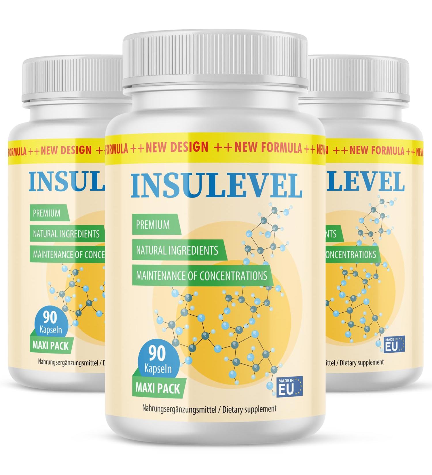 Insulevel capsules - quality for men and women - 90 Insulevel capsules Maxipack 3x