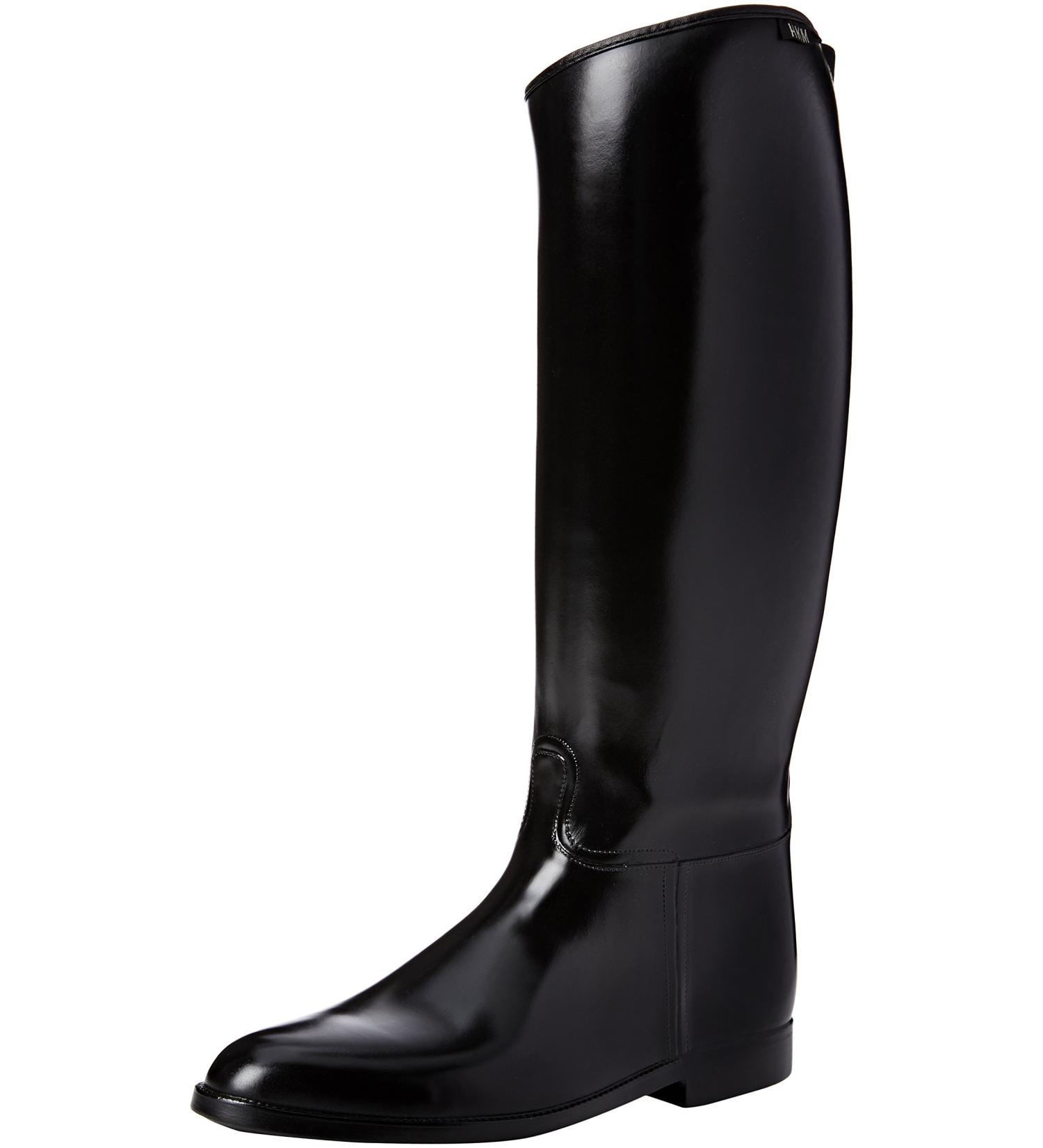 HKM Adult 4510 Riding Boots for Men - Standard Black Elastic Insert - Size 43 EU - Premium Quality eCommerce Riding Footwear - Buy Online on GoSupps.com