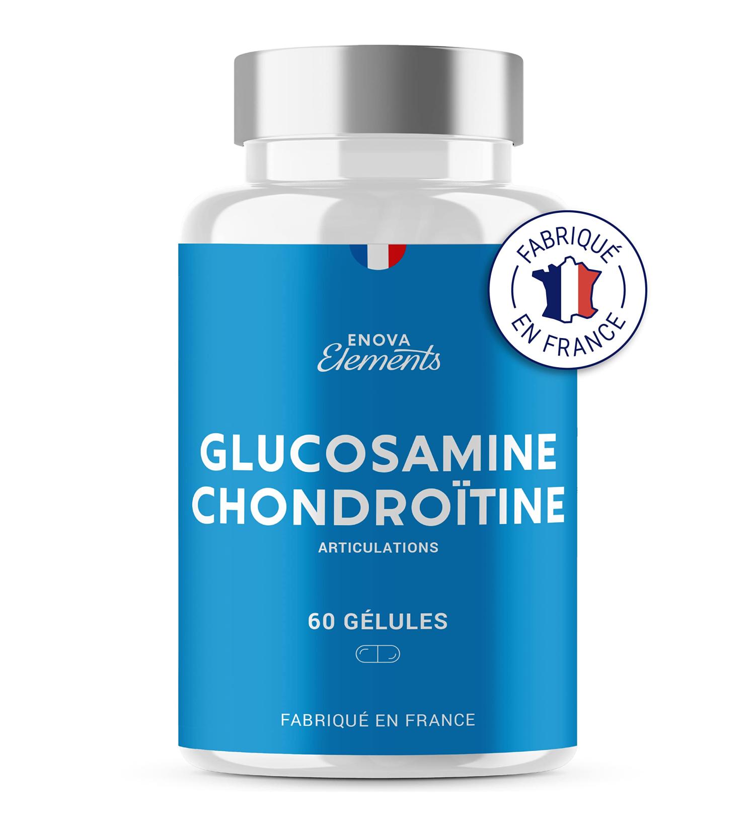 GLUCOSAMINE + CHONDROITIN | Painful joints Mobility | 60 capsules | Dietary supplement | Made in France | Glucosamine chondroitin - Buy Online on GoSupps.com