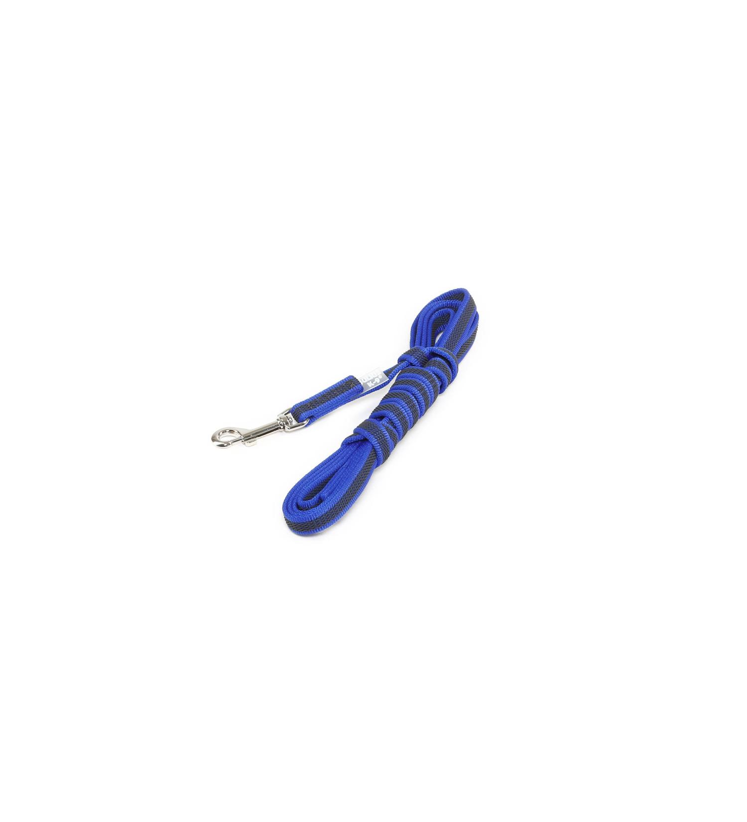 IDC Color & Gray Rubberized Dog Leash - 14mm x 3m Blue-Grey | Durable & Stylish for International Shipping - Buy Online on GoSupps.com