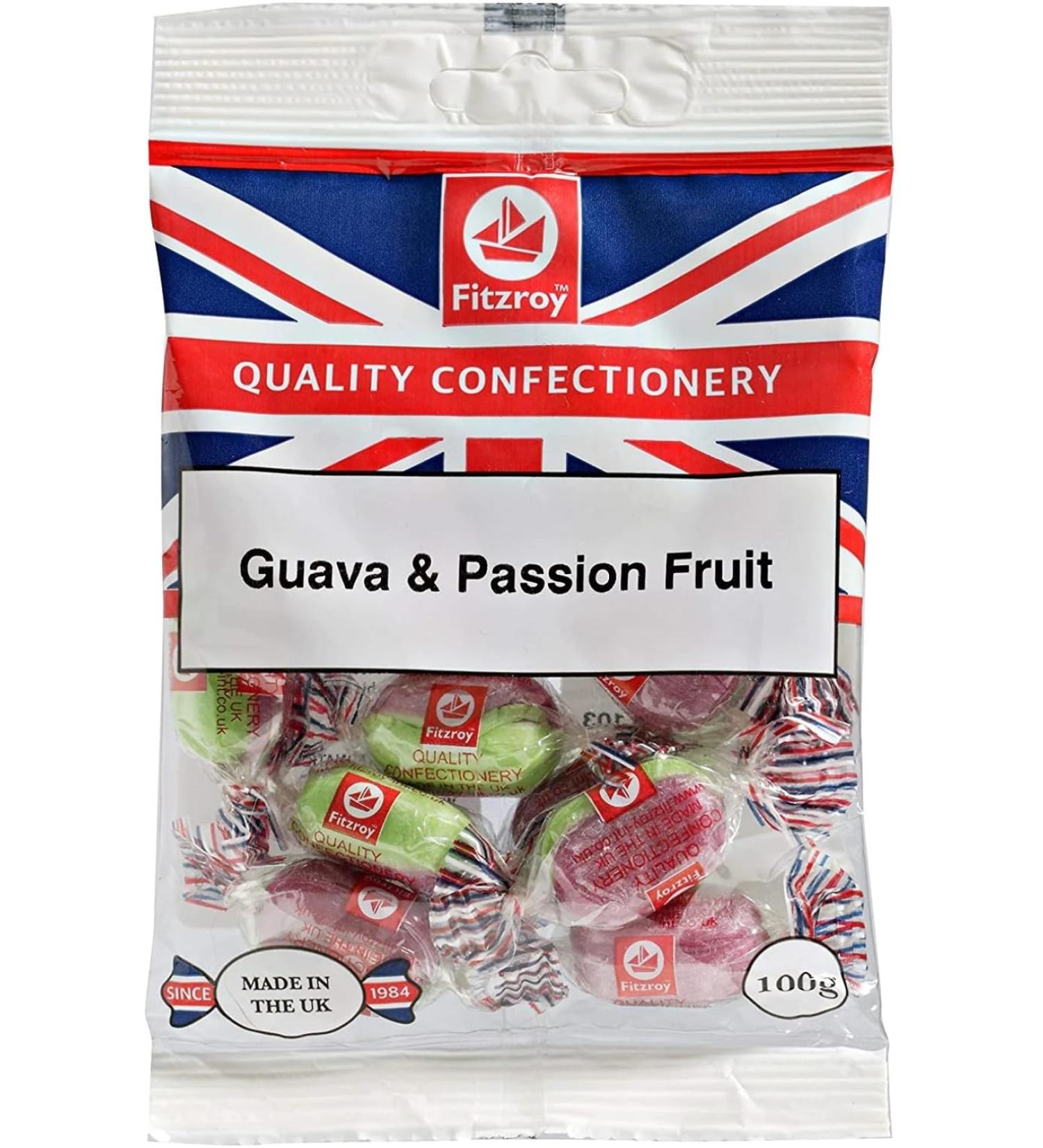 Fitzroy Guava & Passion Fruit 100g Box of 12-Fd