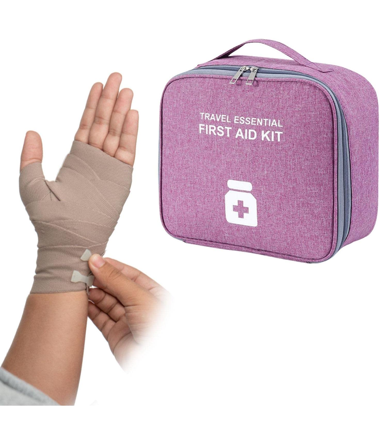 He Zu Waterproof Medication Bag with Handle - Travel Pill Organizer & Makeup Bag for Camping Hiking & Outdoor Use - Portable Gray Essentials - Buy Online on GoSupps.com