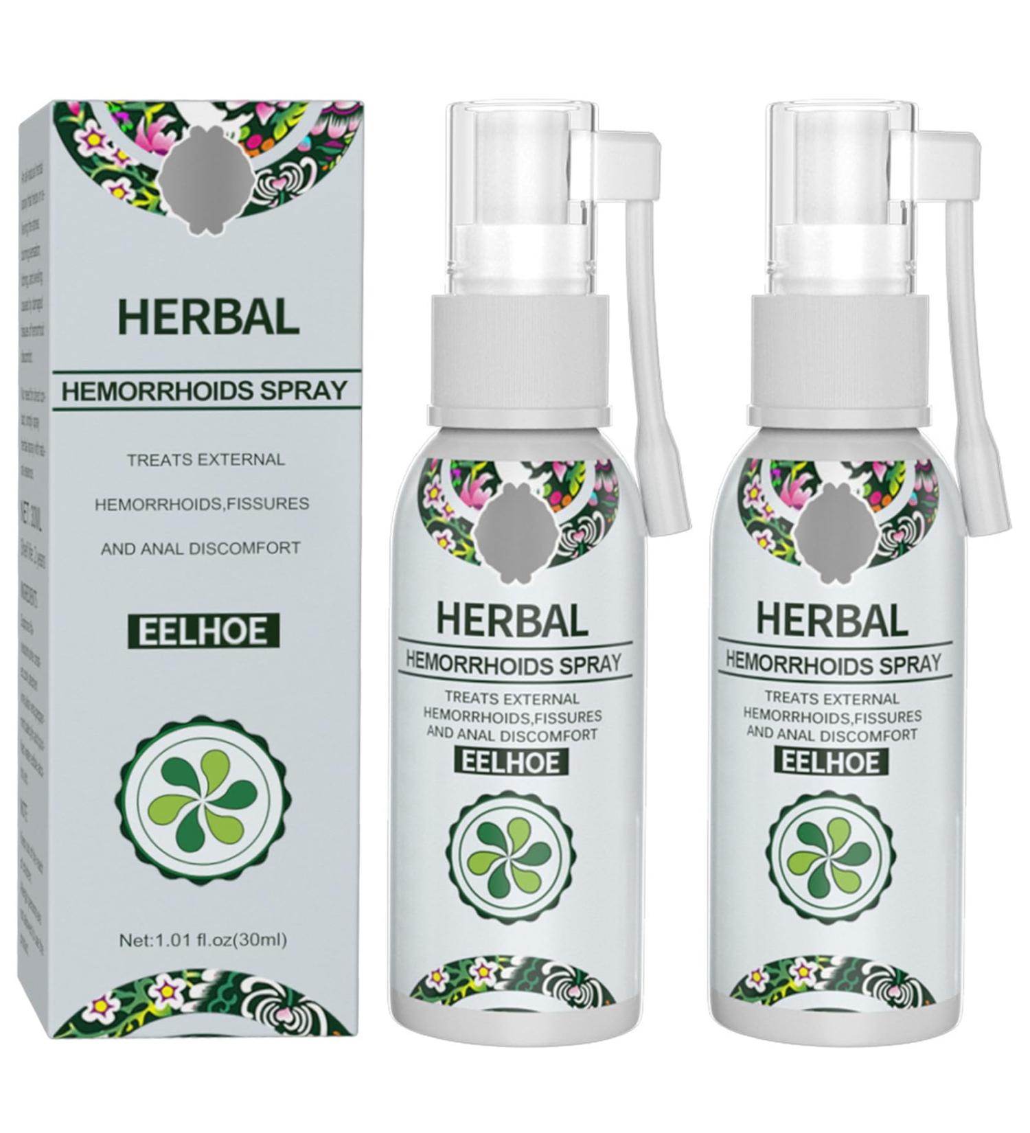 Natural Herbal Hemorrhoids Spray - Instant Relief for Piles Treatment and Anus Itch | Soothes Burning Pain, Shrinks Hemorrhoids - Buy Online on GoSupps.com