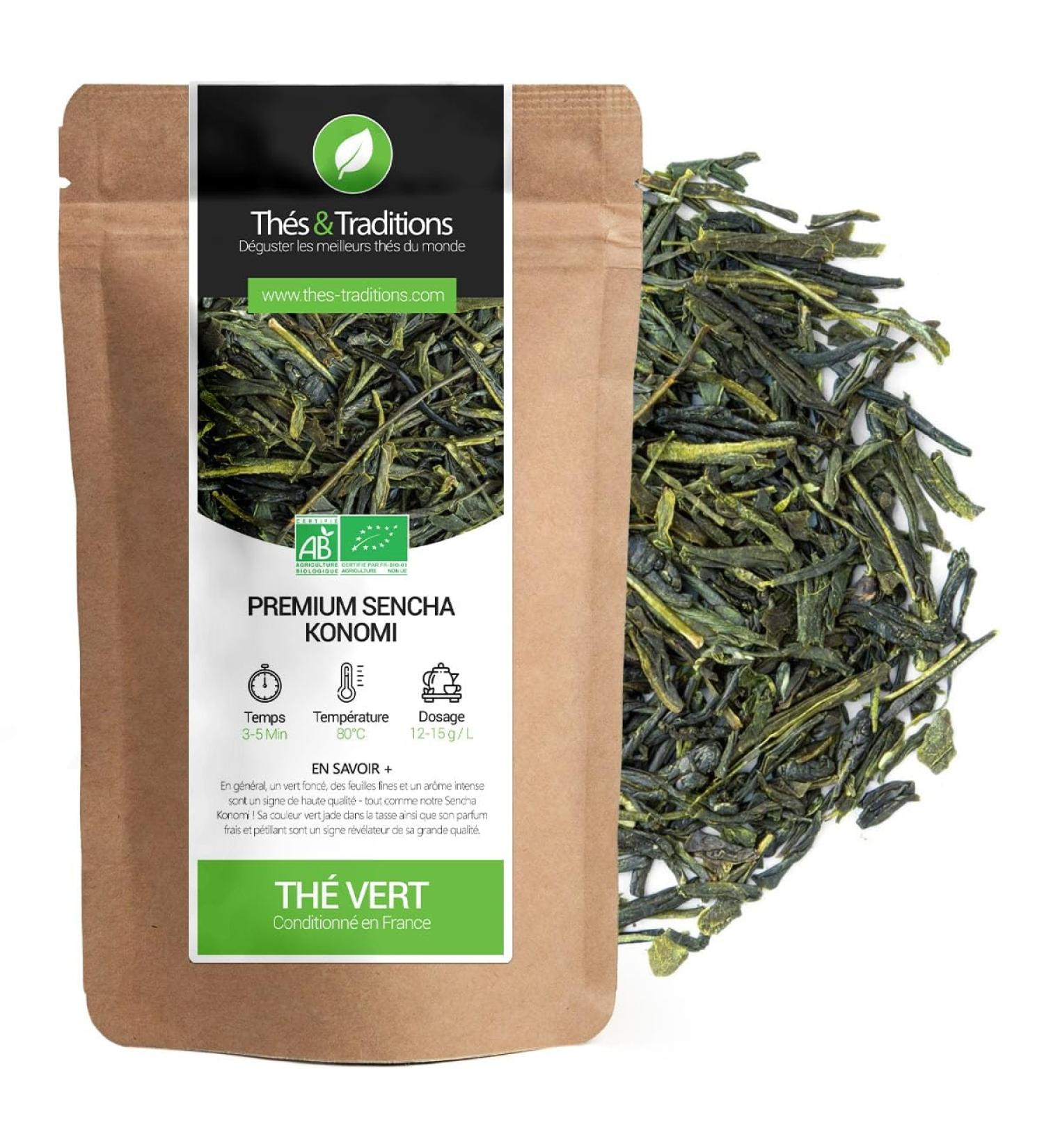  Th s & Traditions Th s & Traditions -Japan Green Tea Premium Sencha Konomi Organic | 100g - Buy Online on GoSupps.com