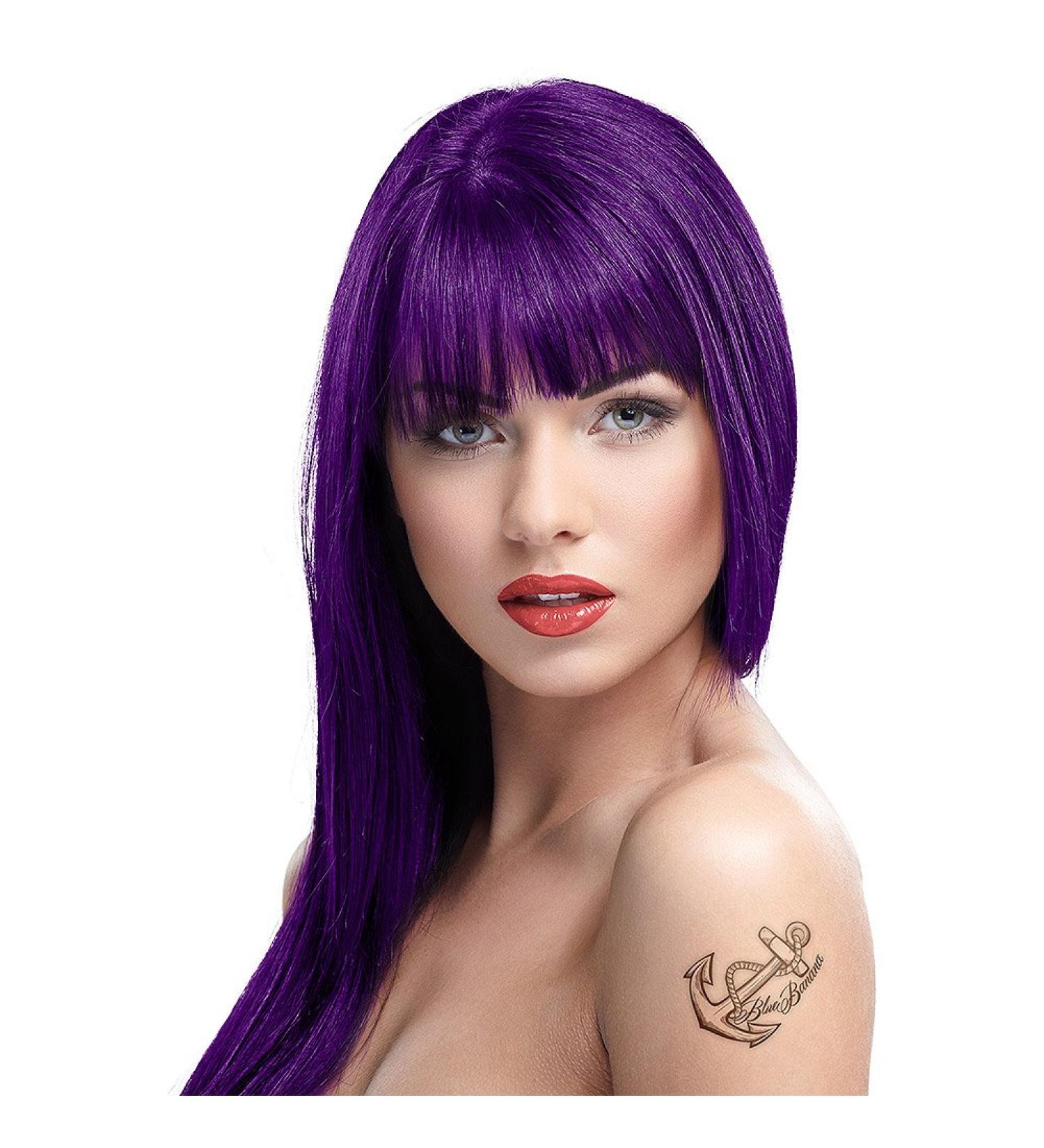 Crazy Color Semi-Permanent Hair Dye (Violette) violet 100 ml (Pack of 1)