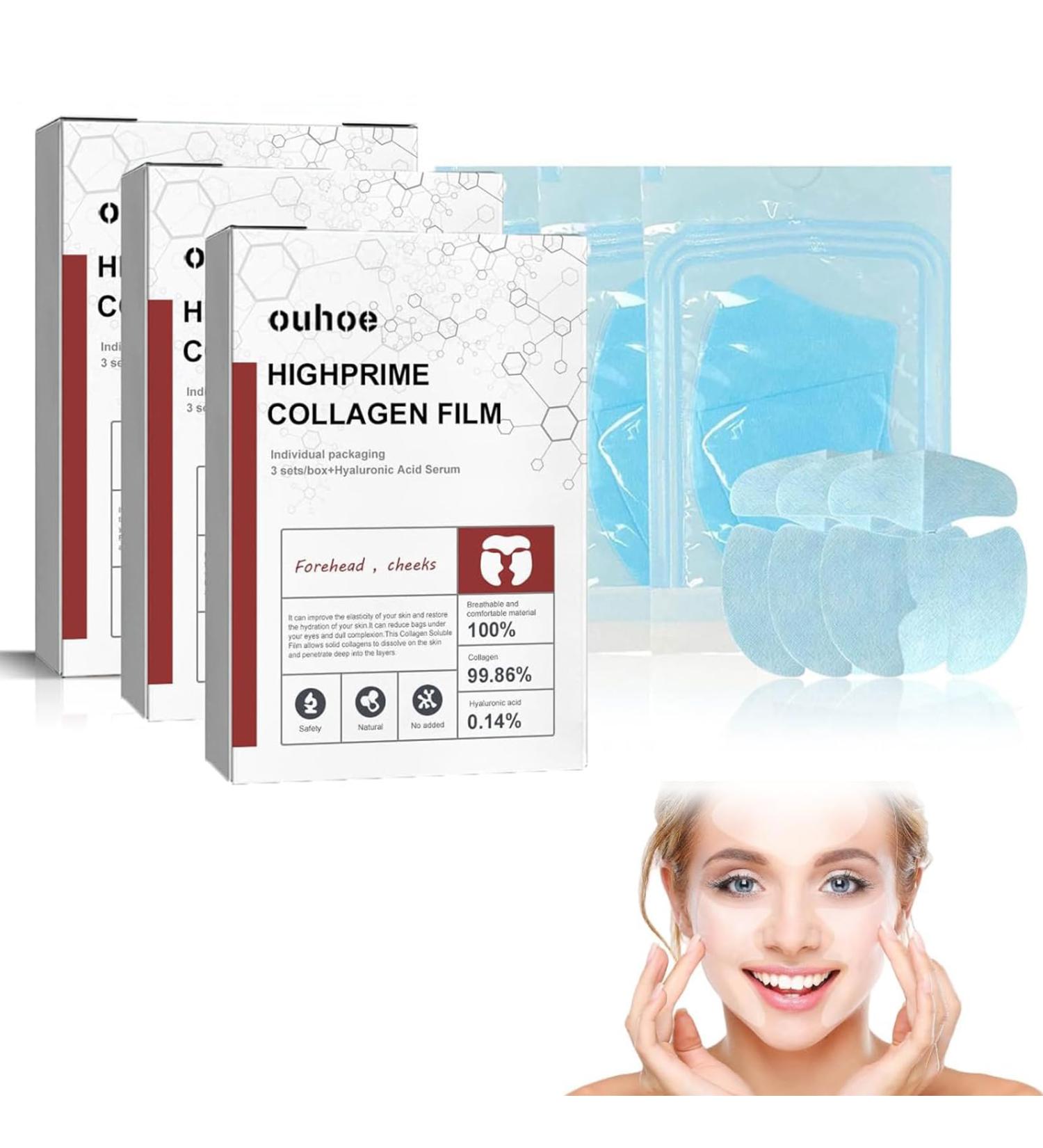 3 Boxes High Prime Collagen Film Collagen Film Soluble Face Collagen Film High Quality Collagen Film Soluble Face Collagen Patch Face Collagen Mask - Buy Online on GoSupps.com