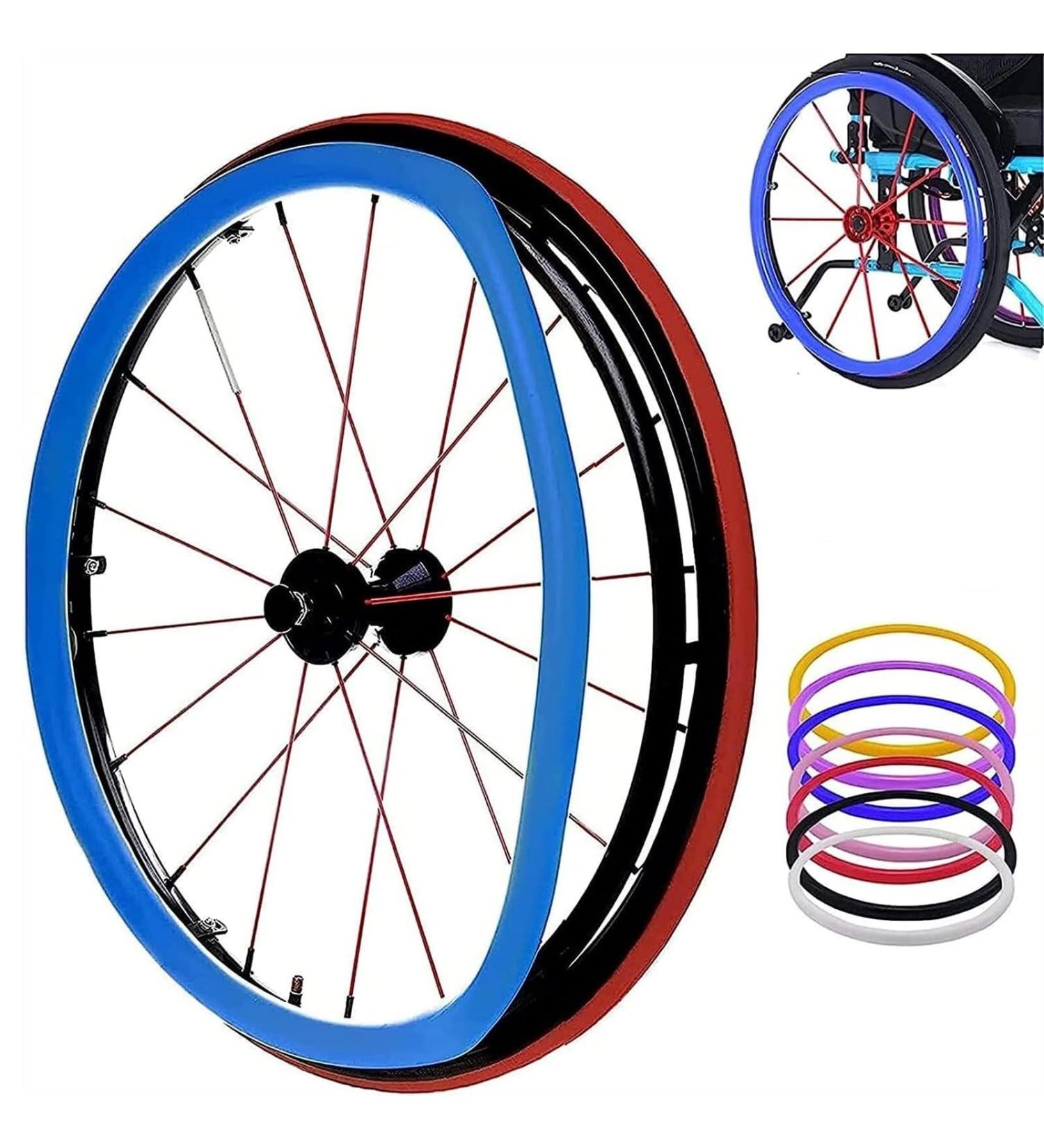 Wheelchair Handrim Covers 24 Inch Rear Wheel Sports Wheelchair Cover Silicone Non-Slip Wheelchair Push Rim Covers Wheelchair Accessories (Color : 001 Size : 22in) 22in 001 - Buy Online on GoSupps.com